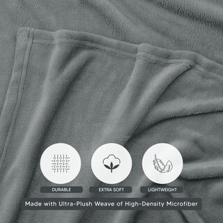 Foto 3 | Cobija Utopia Bedding Gris Queen Size-Venta Internacional