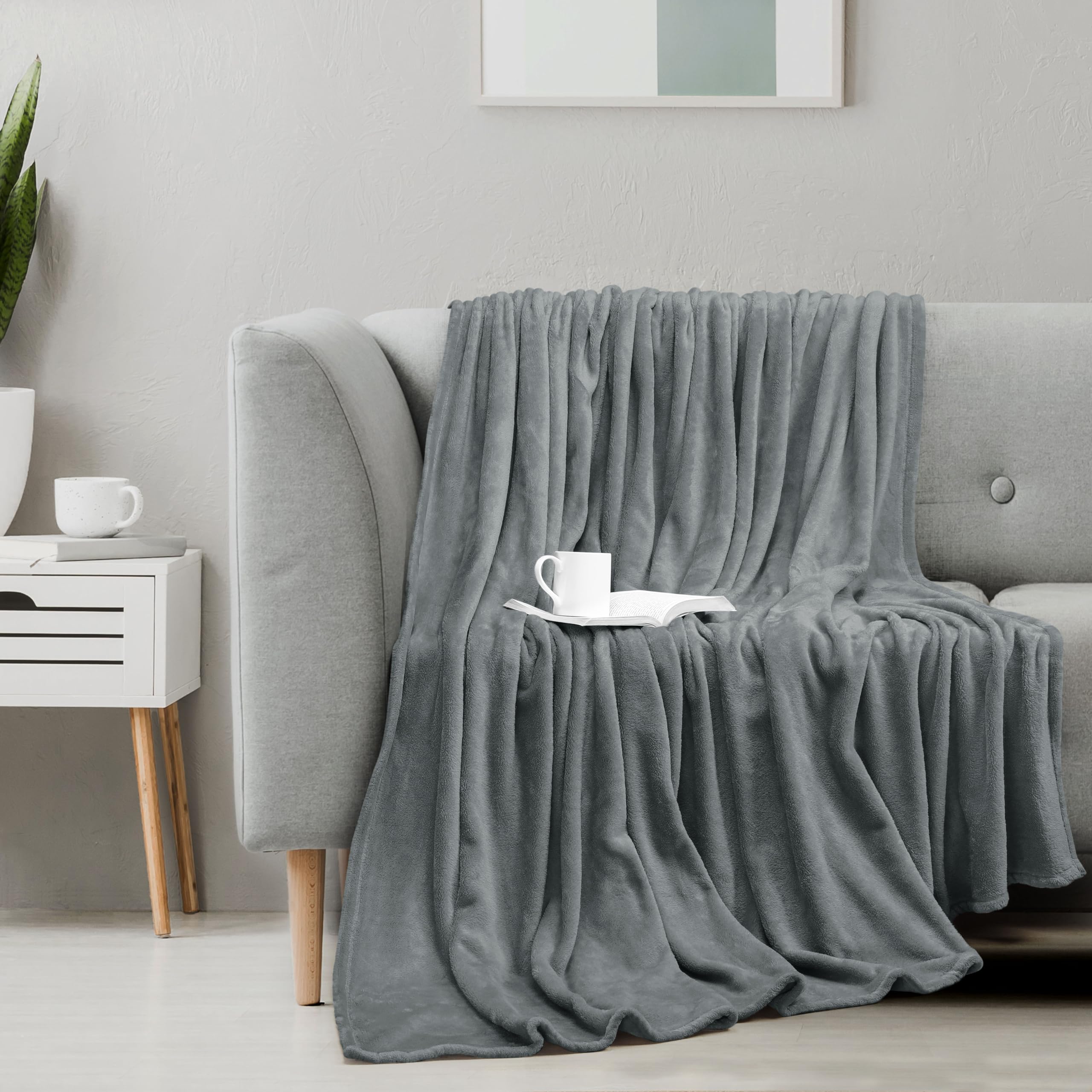 Foto 7 pulgar | Cobija Utopia Bedding Gris Queen Size-Venta Internacional