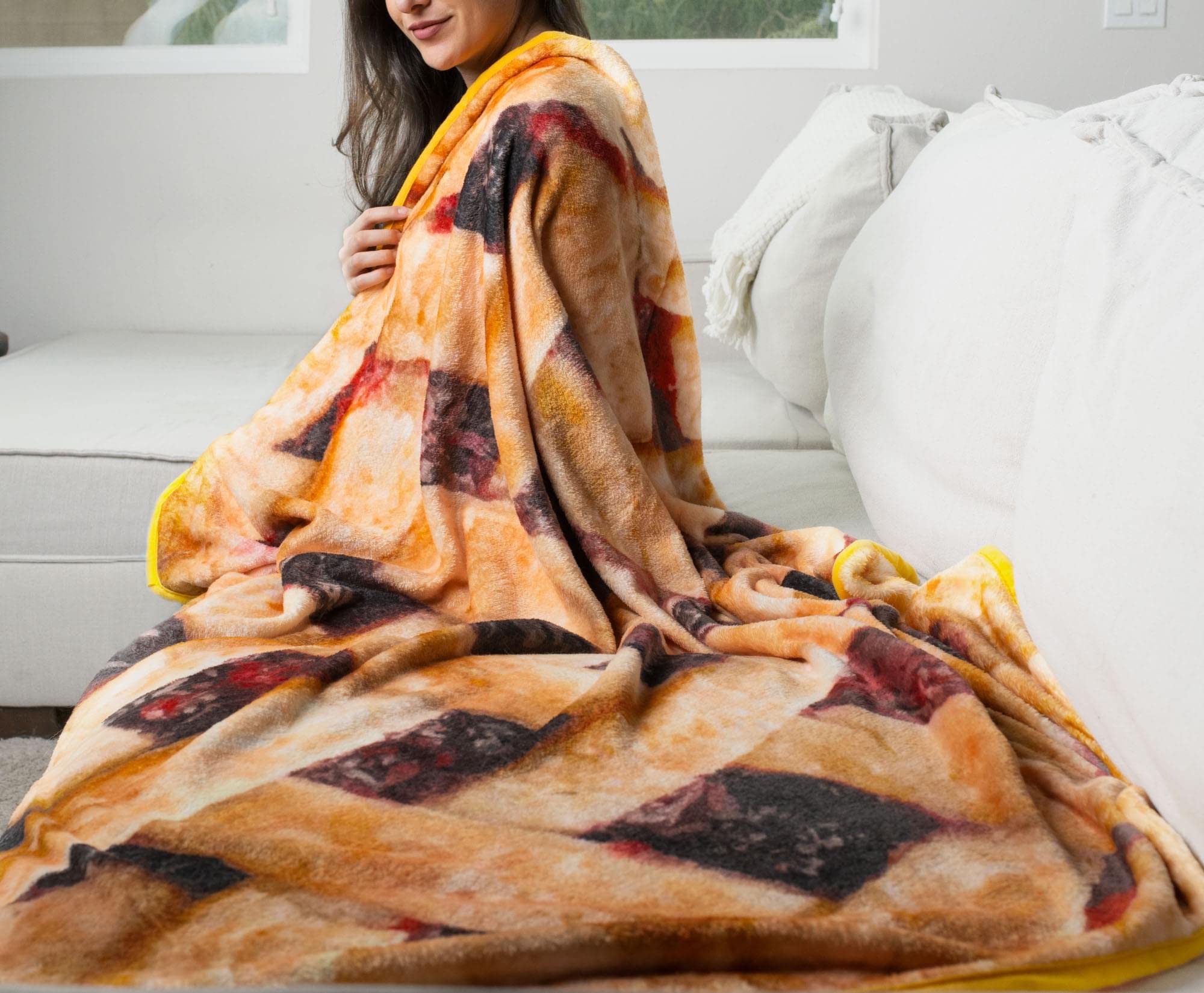 Foto 4 | Manta Redonda Toynk Cherry Pie de Forro Polar 150 cm - Venta Internacional