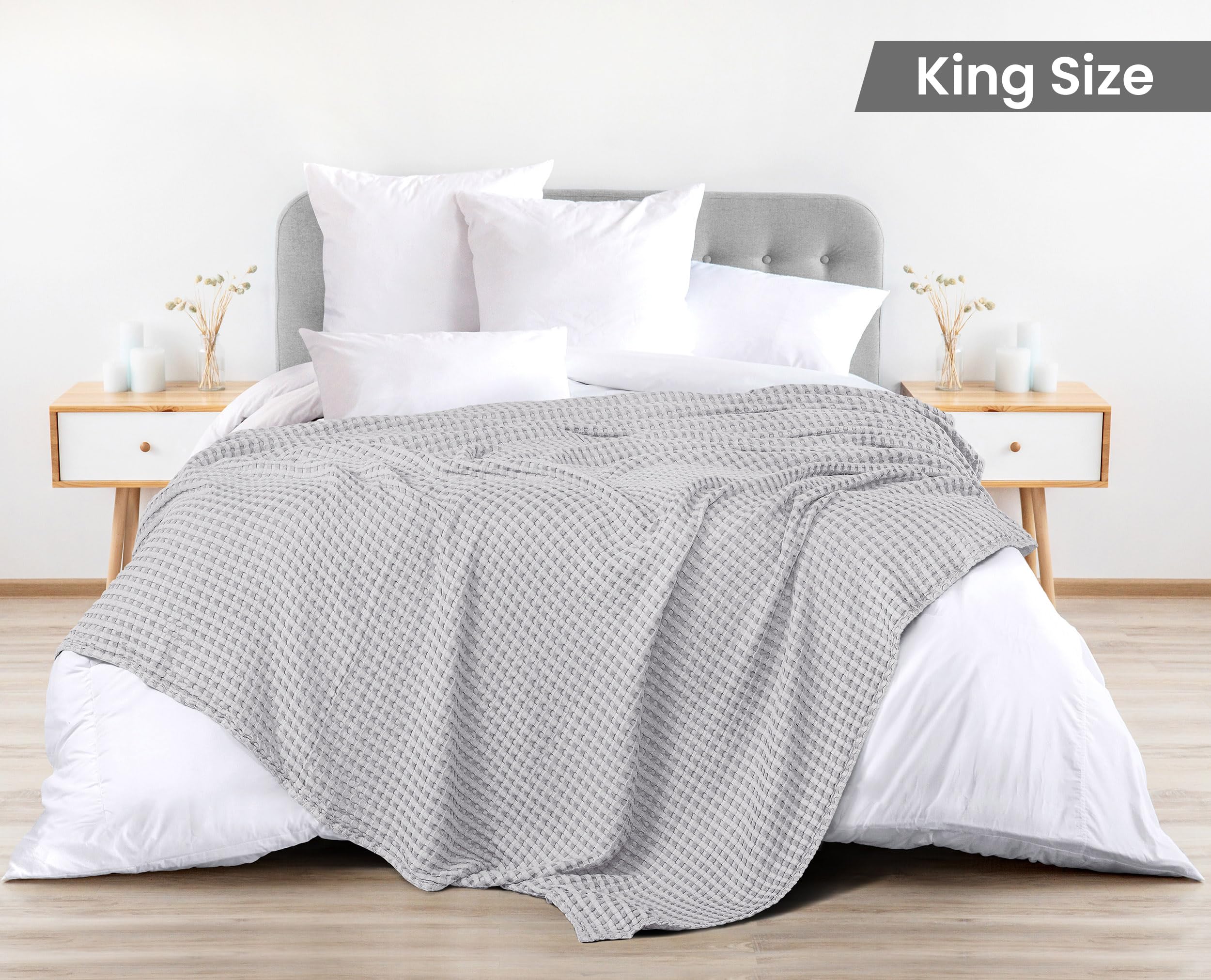 Foto 2 | Cobija Utopia Bedding Gris King Size-Venta Internacional