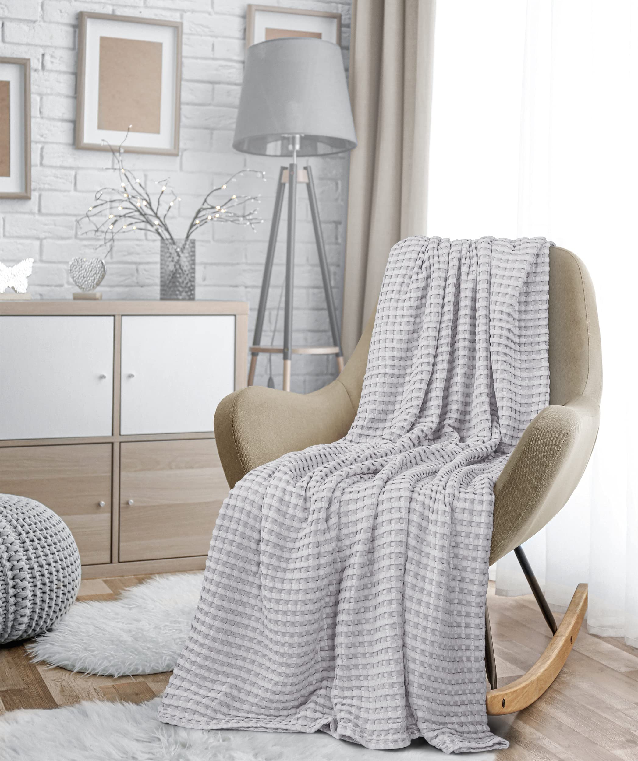 Foto 7 pulgar | Cobija Utopia Bedding Gris King Size-Venta Internacional