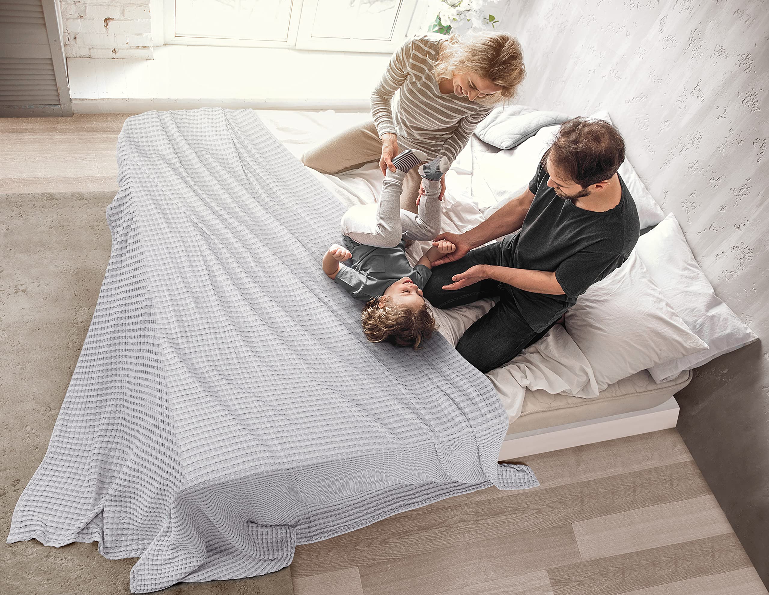 Foto 8 pulgar | Cobija Utopia Bedding Gris King Size-Venta Internacional