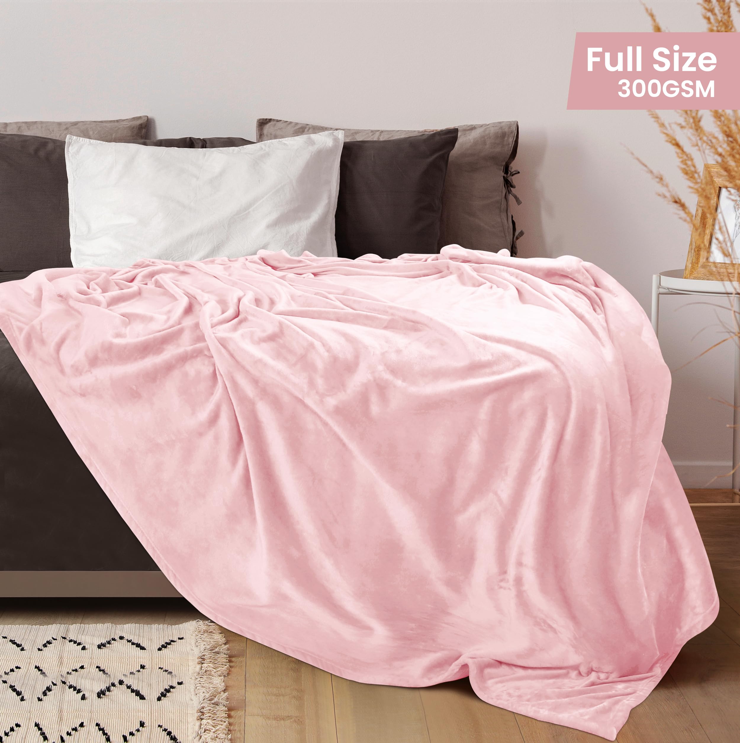 Foto 2 | Manta de Forro Polar Blanket Utopia Rosa- Venta Internacional
