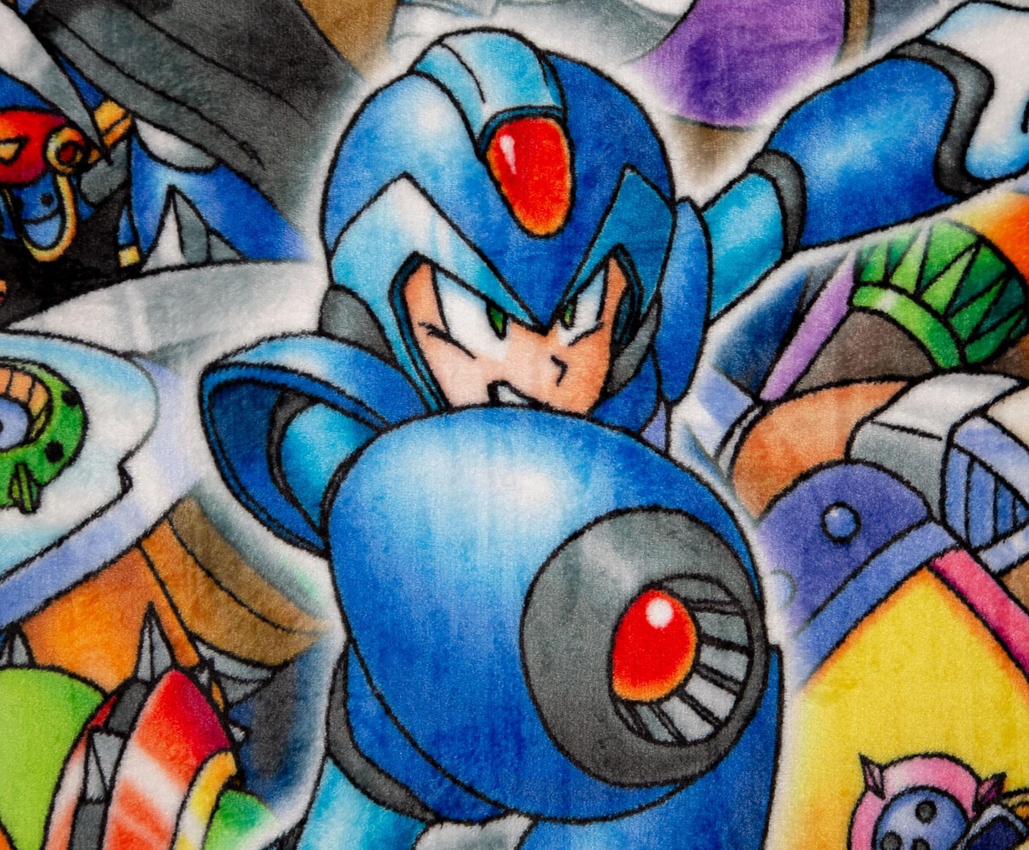 Foto 3 pulgar | Manta de Forro Polar Toynk Mega Man X Poliéster 114 X 152 cm - Venta Internacional