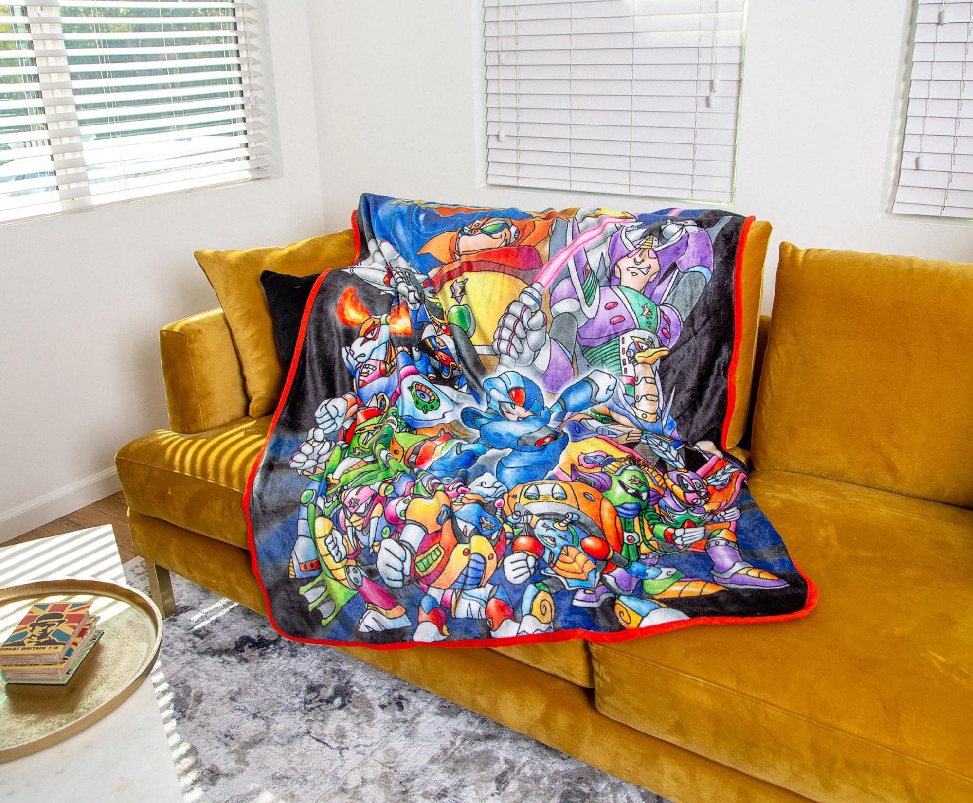 Foto 5 pulgar | Manta de Forro Polar Toynk Mega Man X Poliéster 114 X 152 cm - Venta Internacional