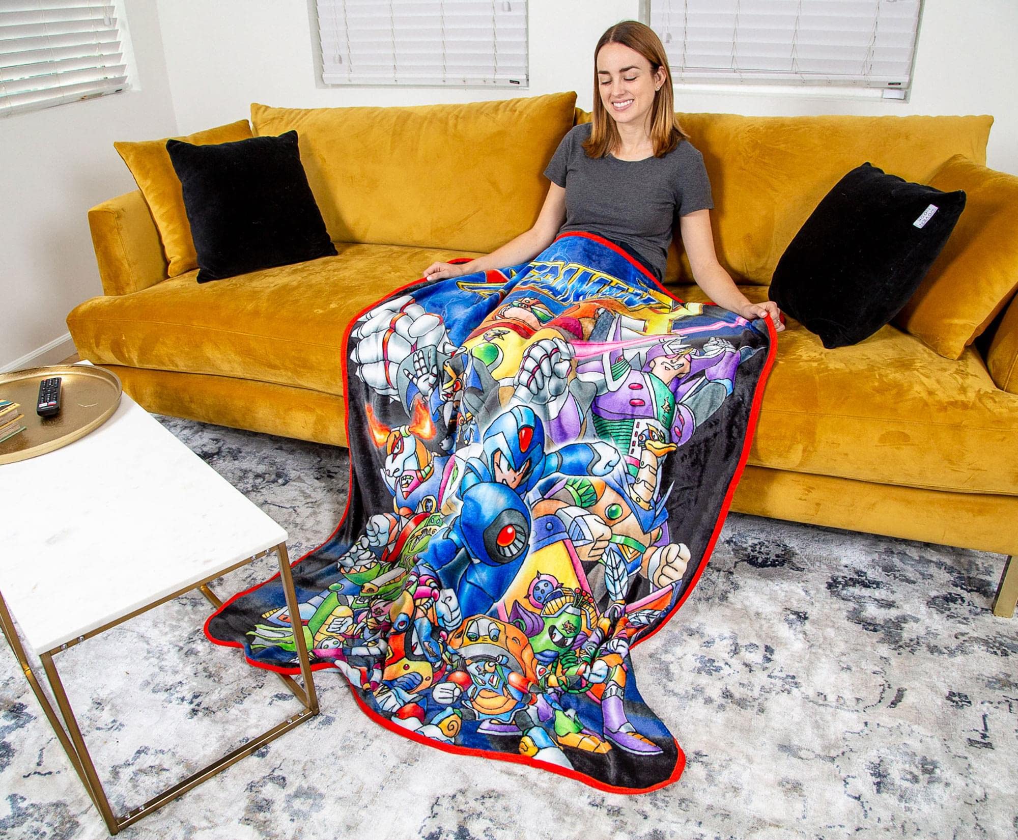 Foto 5 | Manta de Forro Polar Toynk Mega Man X Poliéster 114 X 152 cm - Venta Internacional