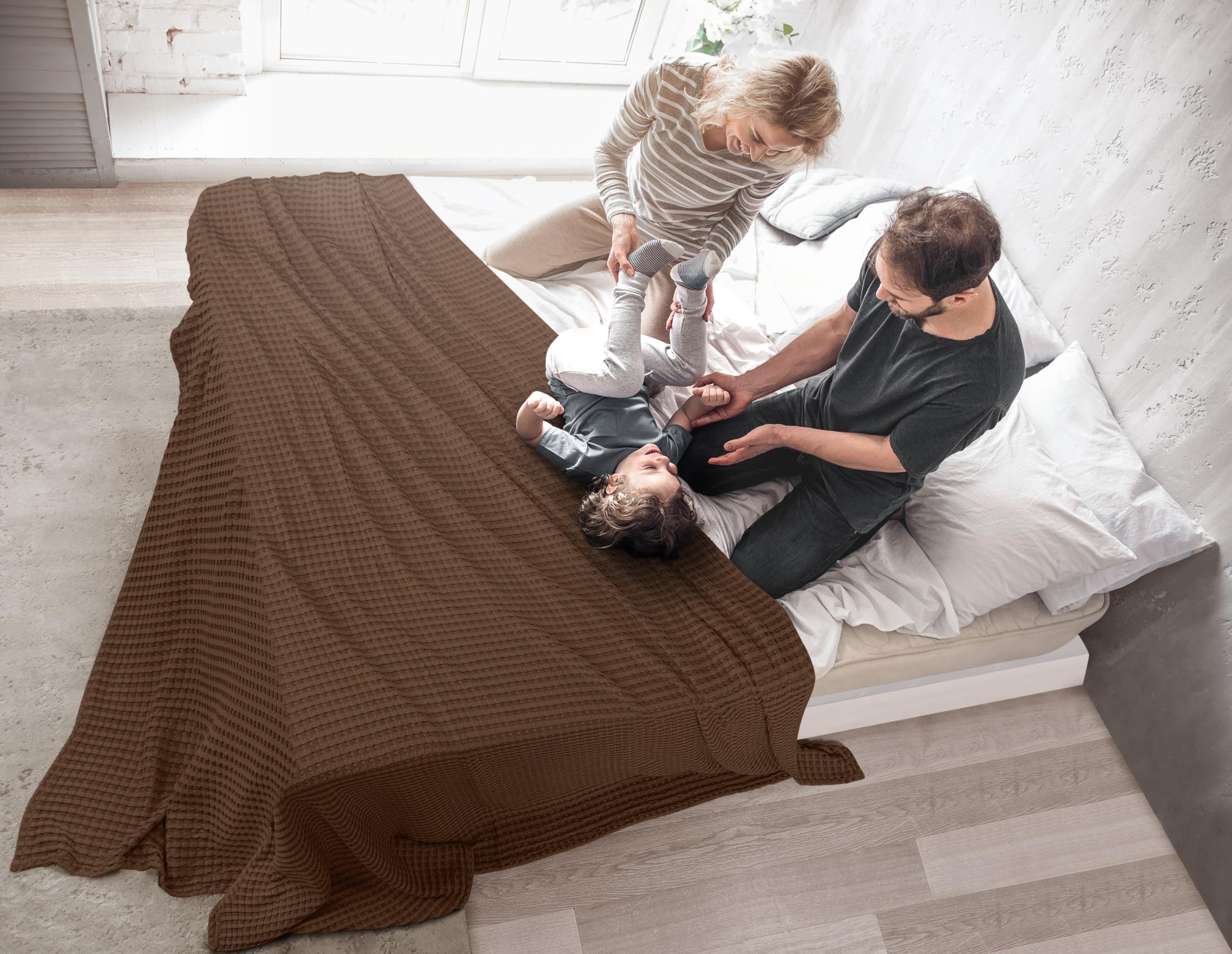 Foto 8 pulgar | Cobija Utopia Bedding Café Queen Size-Venta Internacional