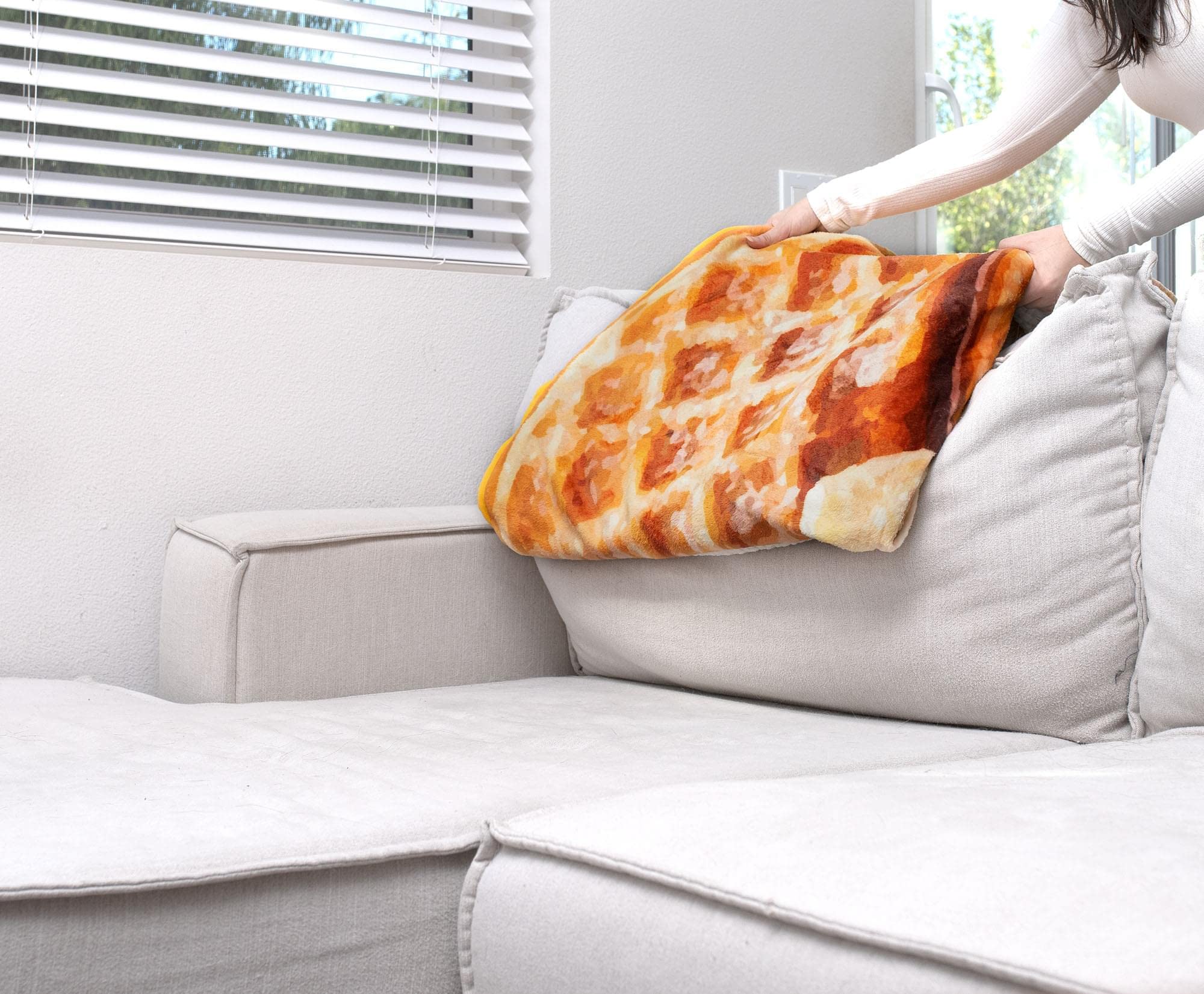 Foto 5 pulgar | Cobija Redonda Toynk Waffle de Forro Polar 150 cm - Venta Internacional