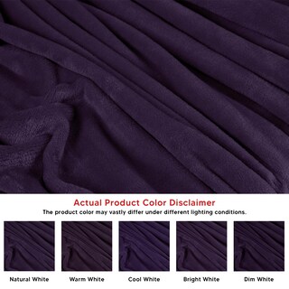 Foto 4 | Cobija Utopia Bedding Forro Polar de Franela Púrpura Queen Size 230 x 230 cm - Venta Internacional