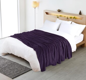 Foto 5 | Cobija Utopia Bedding Forro Polar de Franela Púrpura Queen Size 230 x 230 cm - Venta Internacional