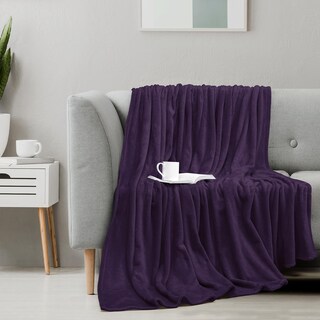 Foto 6 | Cobija Utopia Bedding Forro Polar de Franela Púrpura Queen Size 230 x 230 cm - Venta Internacional