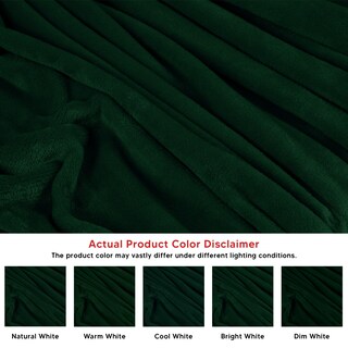 Foto 4 | Cobija Utopia Bedding Forro Polar de Franela Verde King Size 230 x 260 cm - Venta Internacional