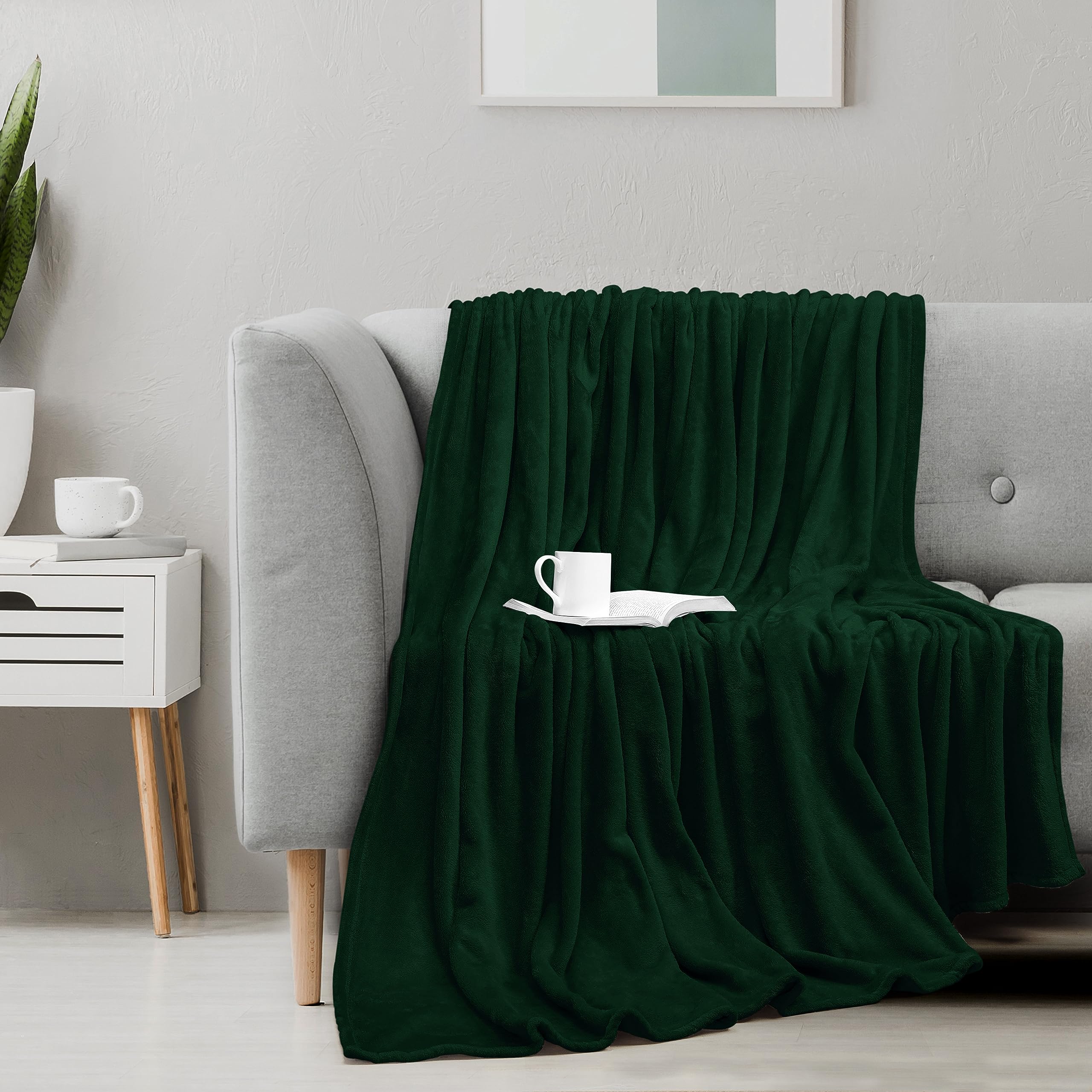 Foto 6 | Cobija Utopia Bedding Forro Polar de Franela Verde King Size 230 x 260 cm - Venta Internacional