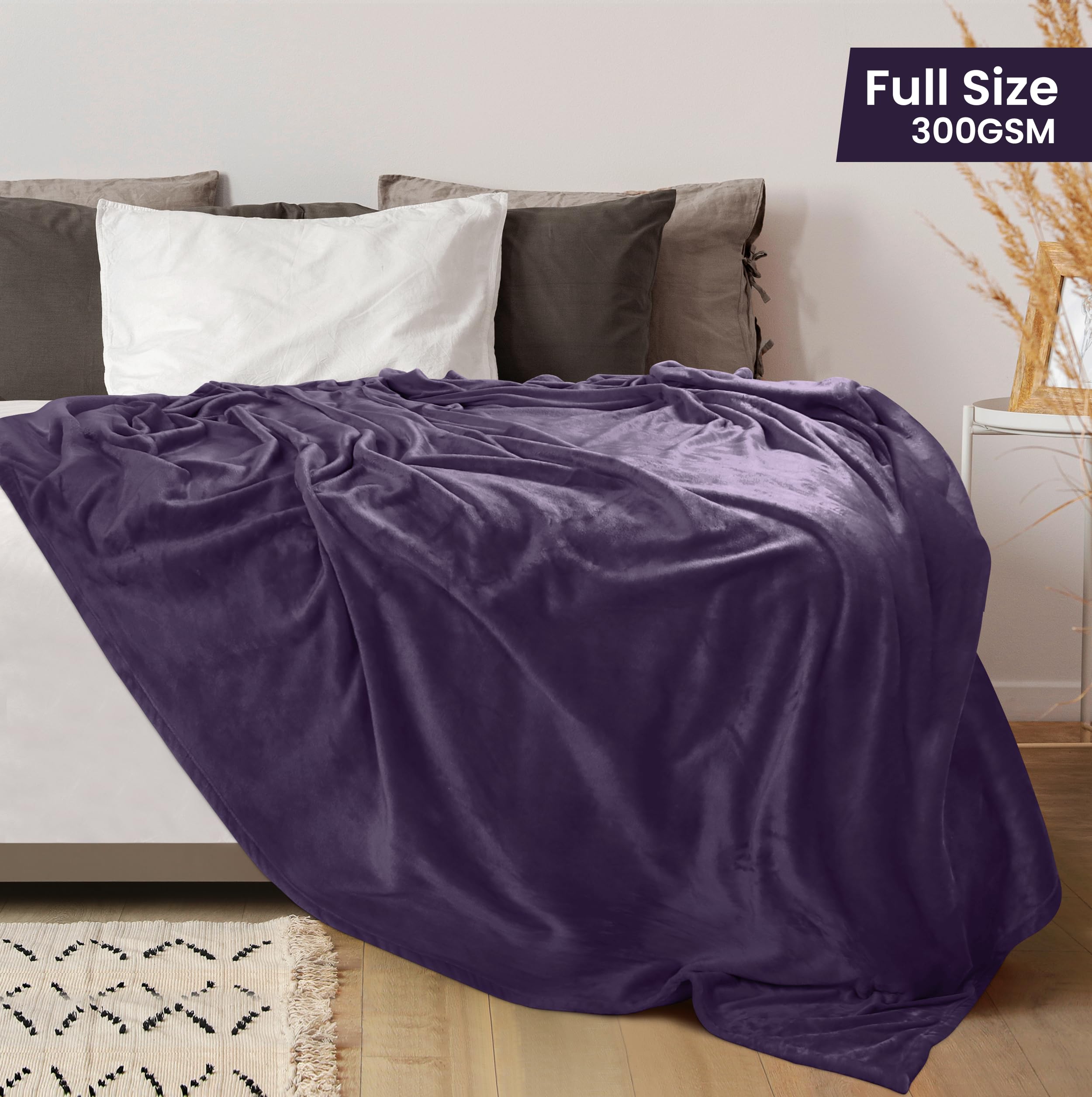 Foto 3 pulgar | Cobija Polar Blanket Utopia Completo Morado - Venta Internacional