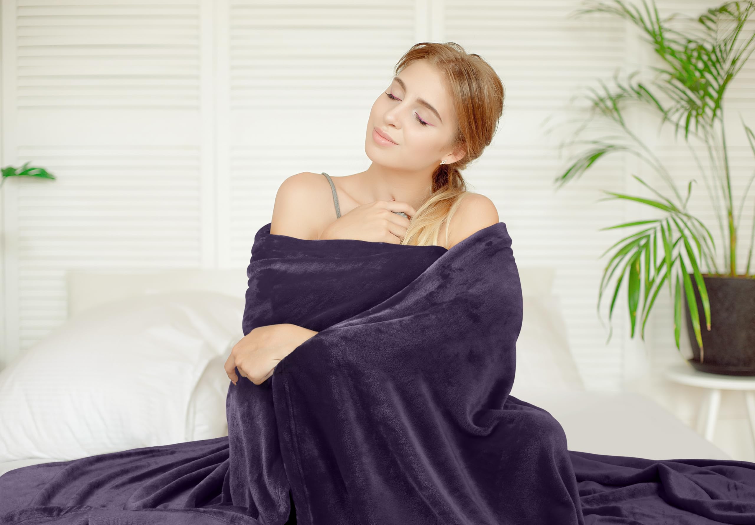 Foto 5 pulgar | Cobija Polar Blanket Utopia Completo Morado - Venta Internacional