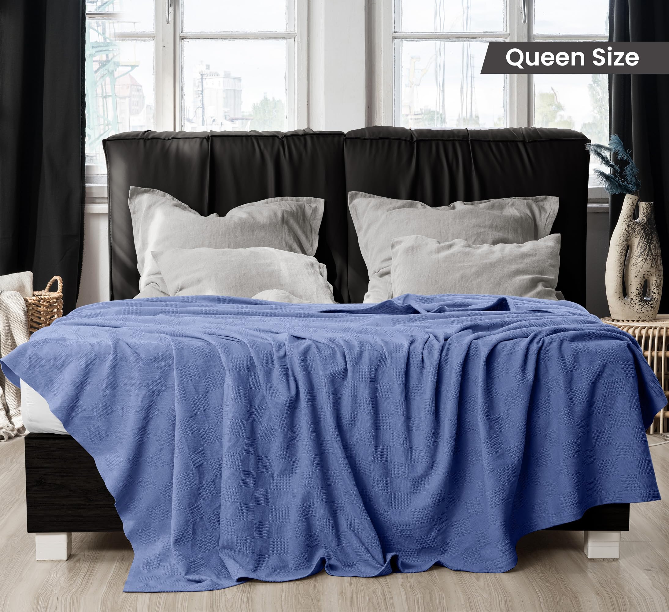 Foto 2 | Cobija Utopia Wedgewood Algodón Queen - Venta Internacional