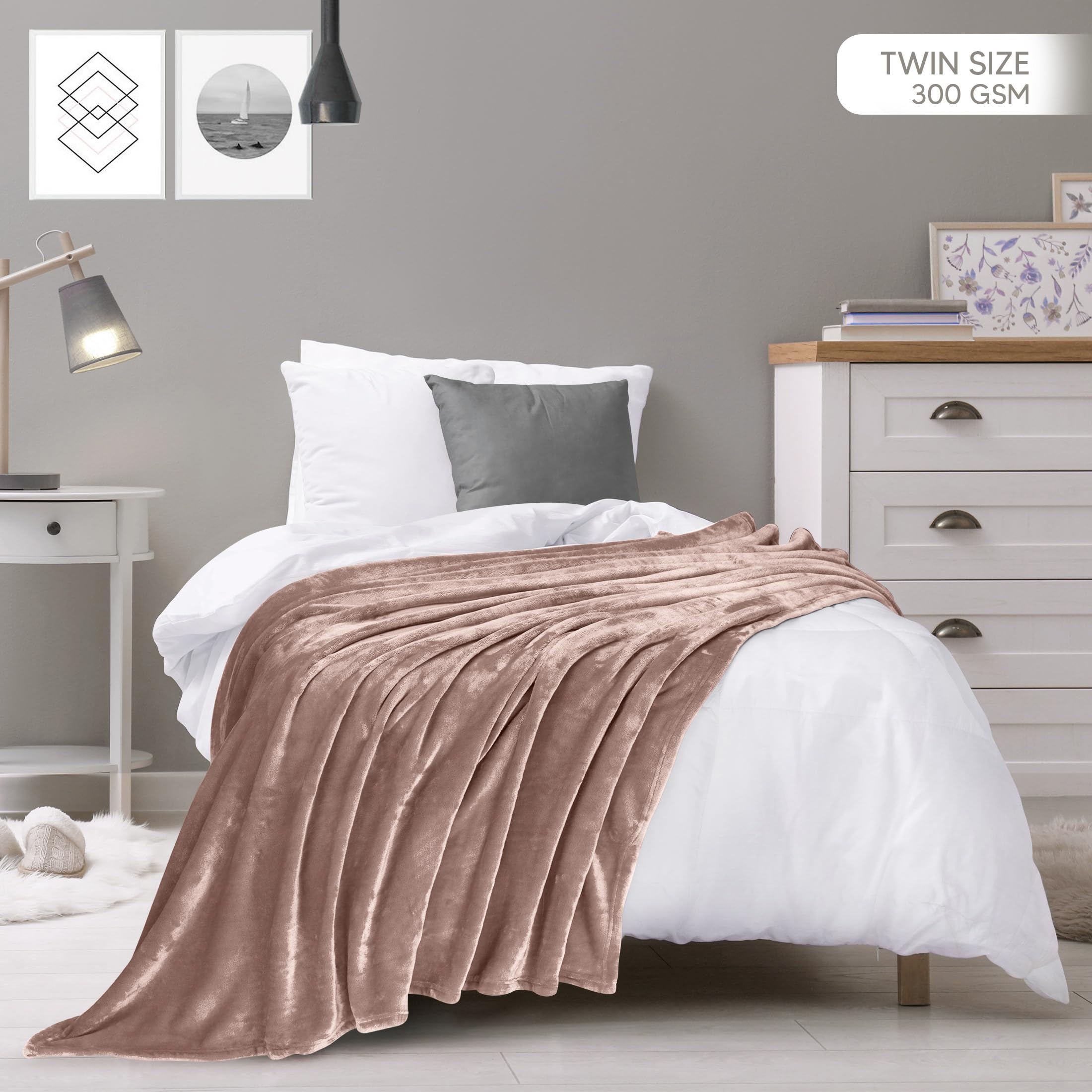 Foto 2 | Cobija Polar Blanket Utopia Doble Rosa - Venta Internacional