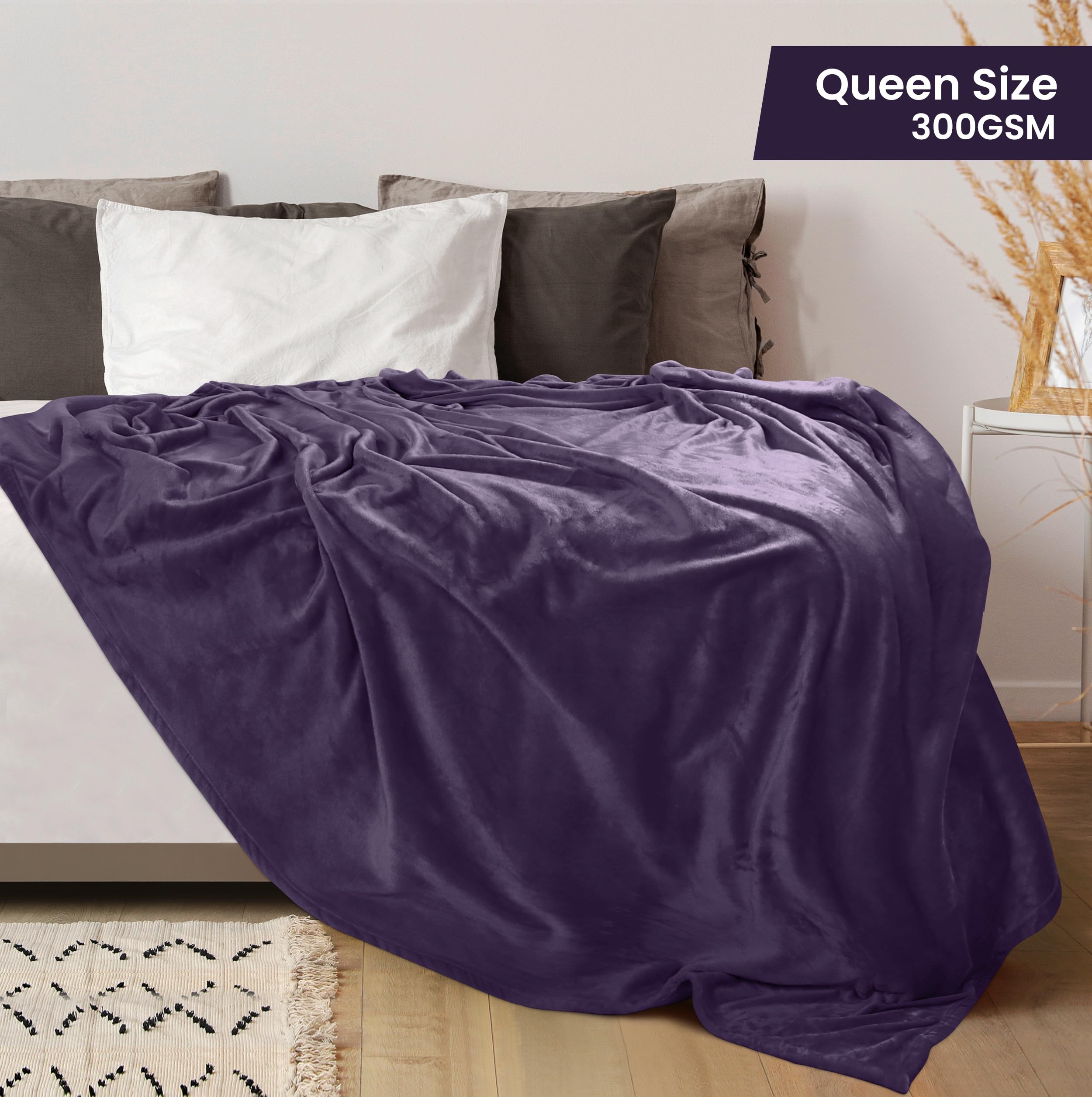 Foto 3 pulgar | Cobija Polar Blanket Utopia Queen Morado - Venta Internacional