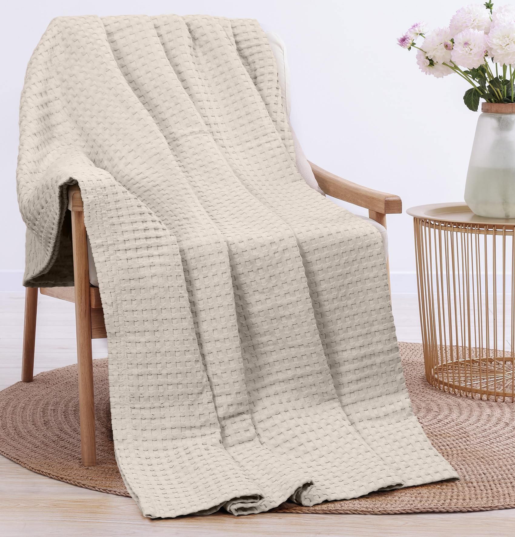 Foto 2 pulgar | Manta Utopia Bedding Beige-Venta Internacional