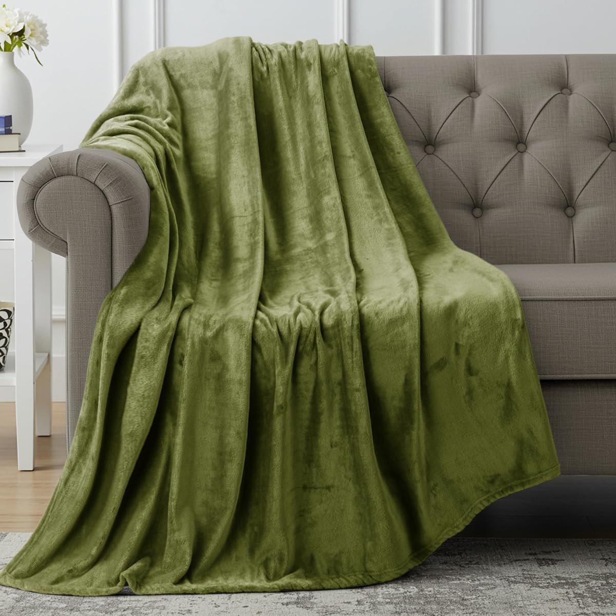 Foto 2 pulgar | Manta Utopia Bedding Verde de 130 x 150 cm-Venta Internacional