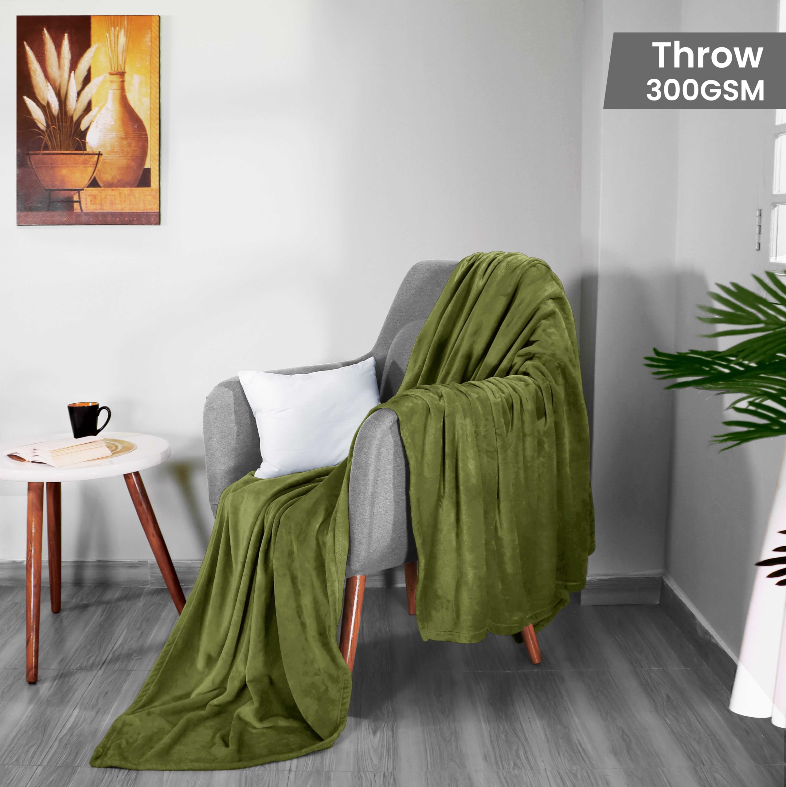 Foto 3 pulgar | Manta Utopia Bedding Verde de 130 x 150 cm-Venta Internacional