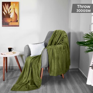Foto 2 | Manta Utopia Bedding Verde de 130 x 150 cm-Venta Internacional