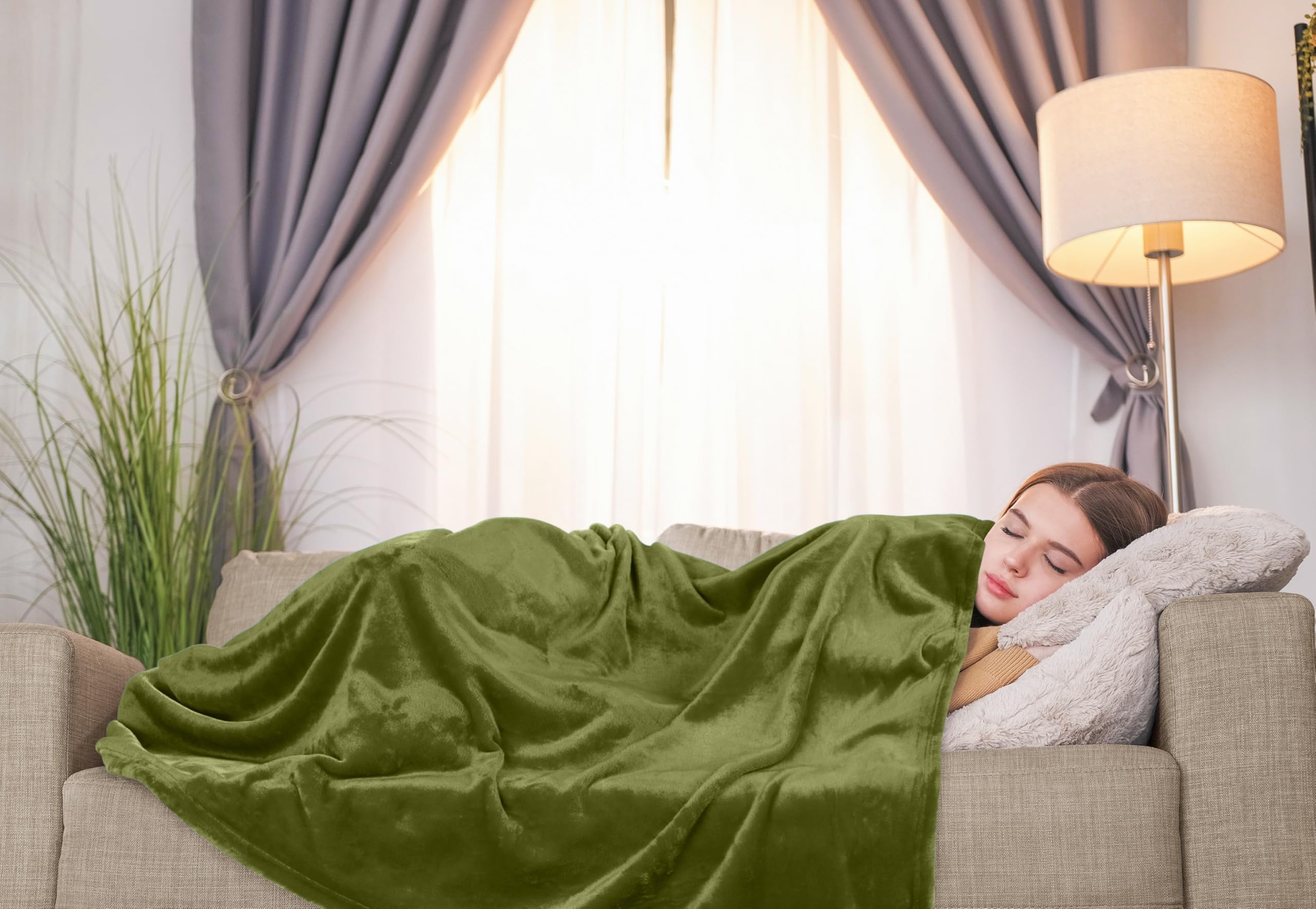 Foto 7 pulgar | Manta Utopia Bedding Verde de 130 x 150 cm-Venta Internacional