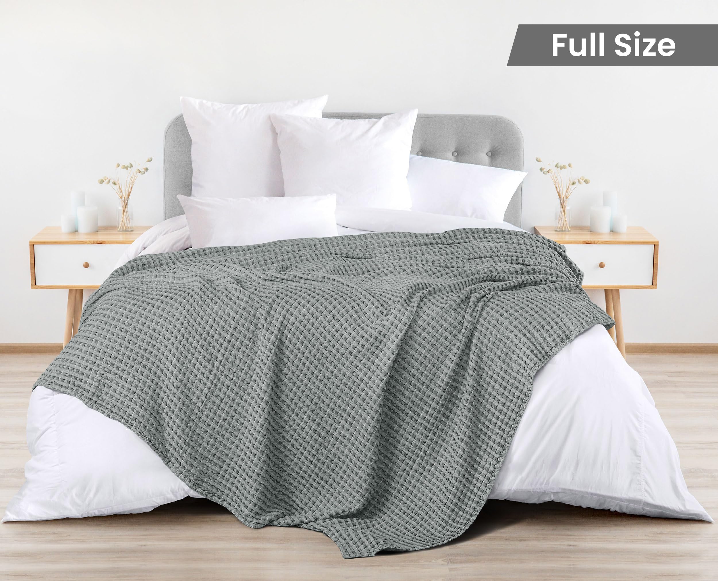 Foto 2 | Cobija Blanket Utopia Algodón Gris Frío - Venta Internacional
