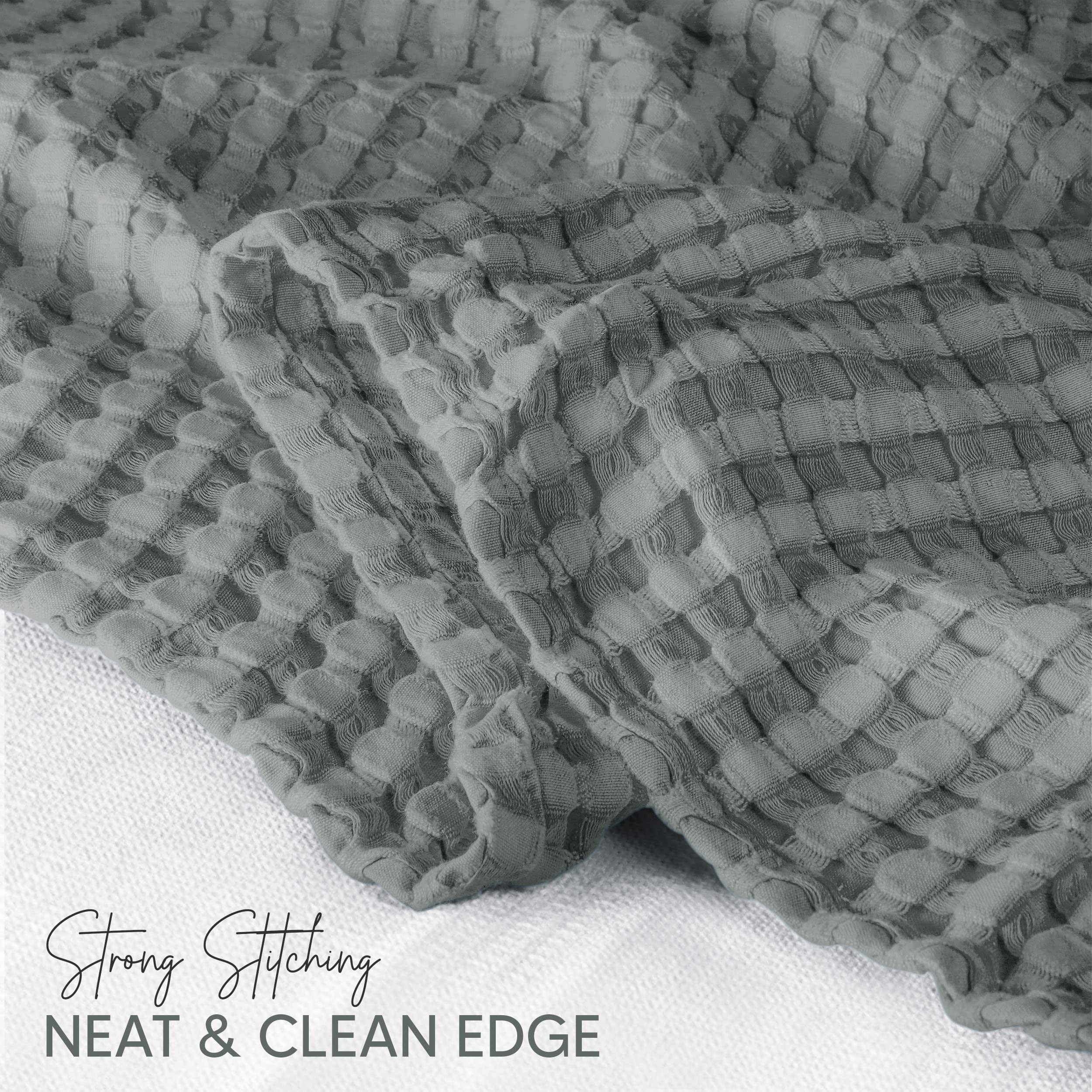 Foto 3 | Cobija Blanket Utopia Algodón Gris Frío - Venta Internacional