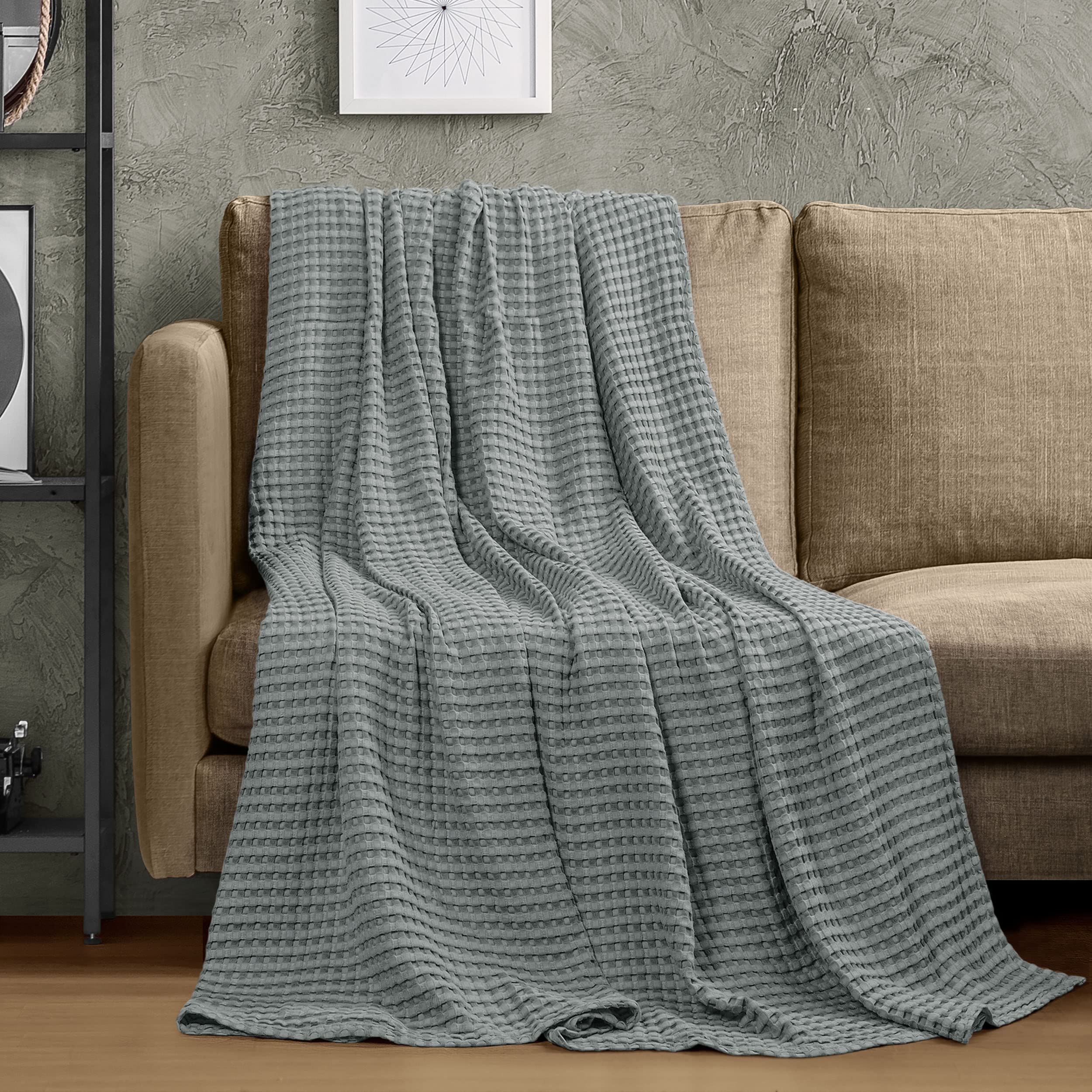 Foto 4 | Cobija Blanket Utopia Algodón Gris Frío - Venta Internacional