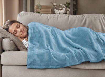 Foto 7 | Cobija Utopia Bedding Azul-Venta Internacional