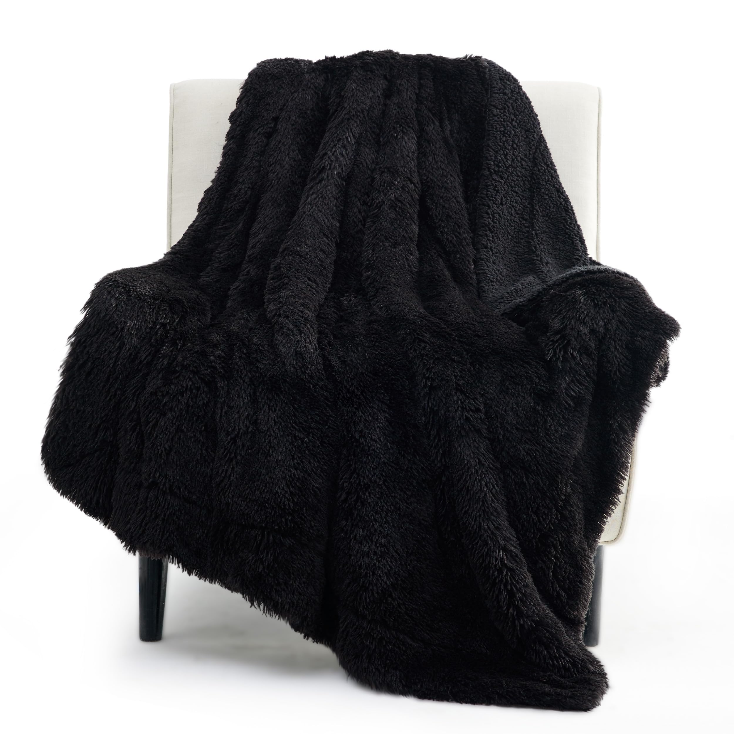 Foto 1 | Manta Bedsure Soft Negra, Tamaño Doble, Para Cama, Sofá - Venta Internacional.