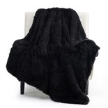 Manta Bedsure Soft Negra, Tamaño Doble, Para Cama, Sofá - Venta Internacional.