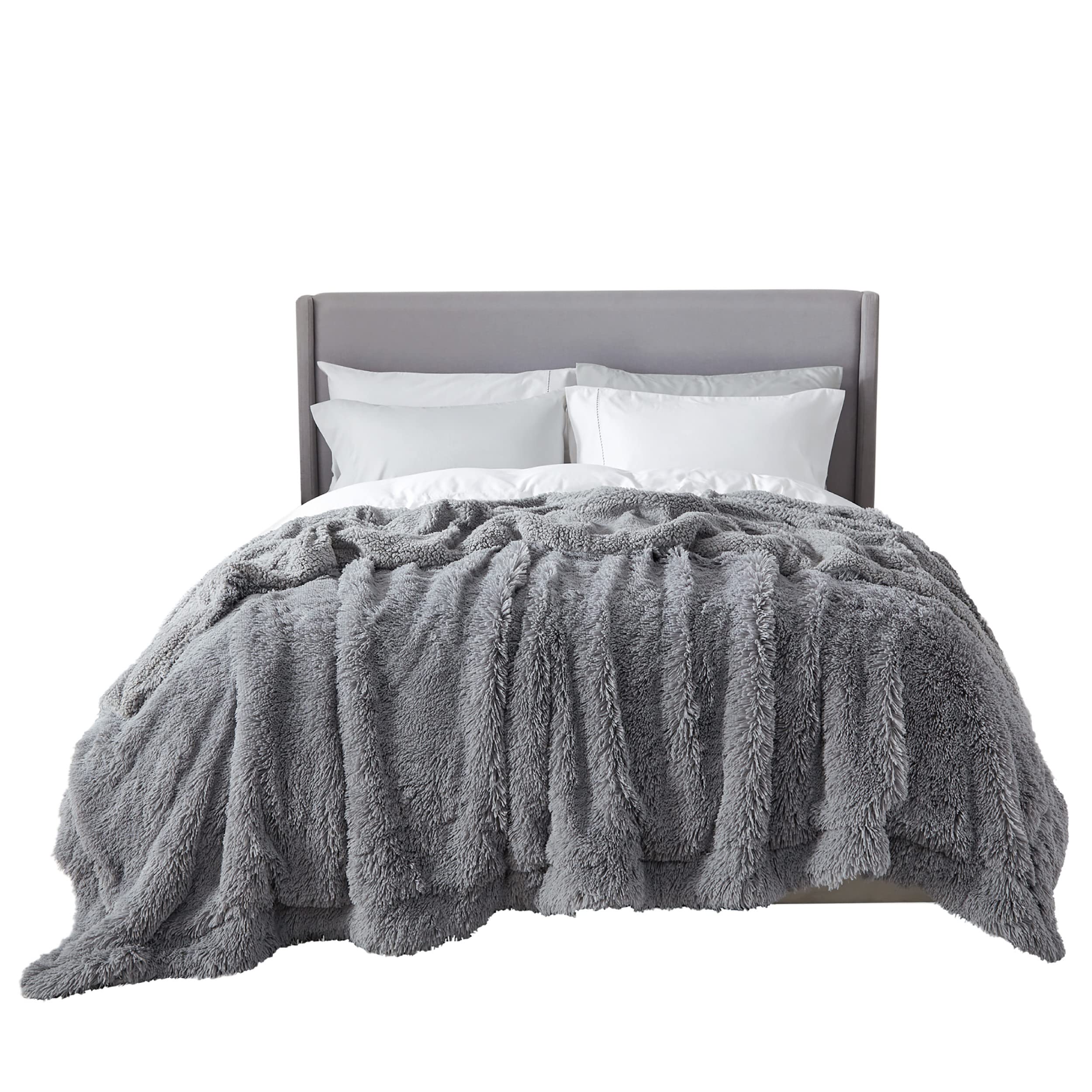 Manta Bedsure Soft Grey Size Para Invierno, 270 X 230 Cm - Venta Internacional.