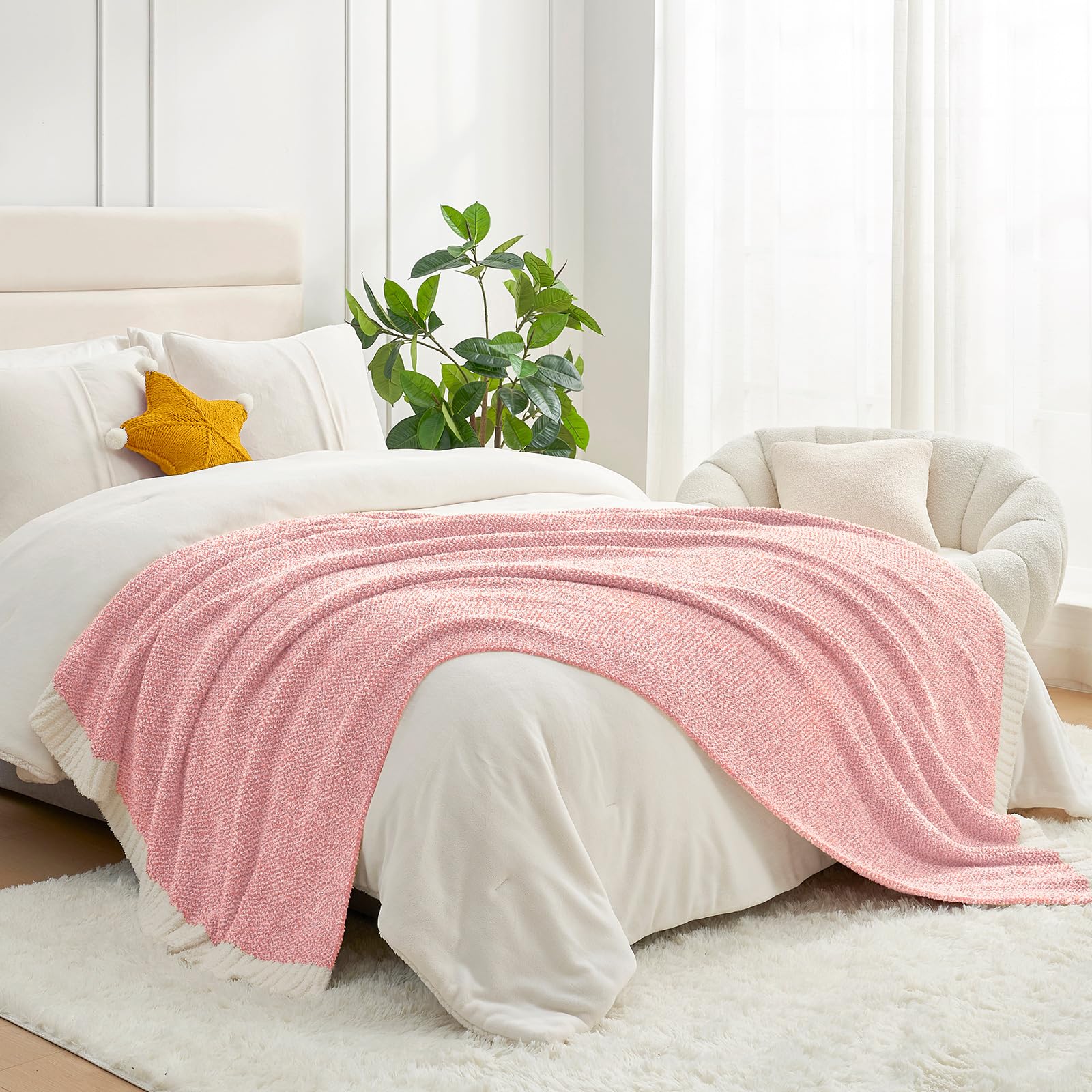 Foto 5 pulgar | Manta Snuggle Sac, Color Rosa Mantequilla, Reversible, 125 X 178 Cm - Venta Internacional.
