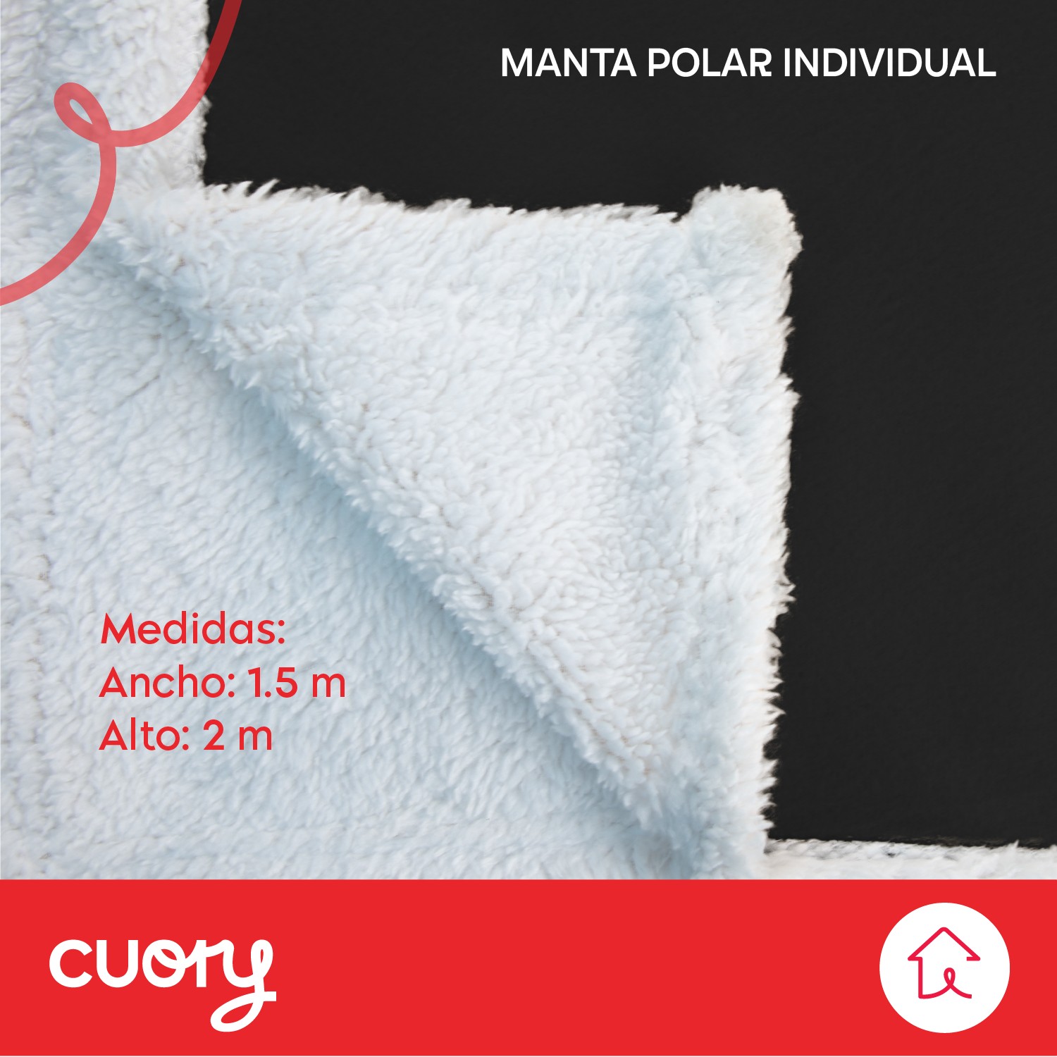 Foto 3 pulgar | Cobija Polar Individual Frazada Suave Calientita Con Sherpa Negro