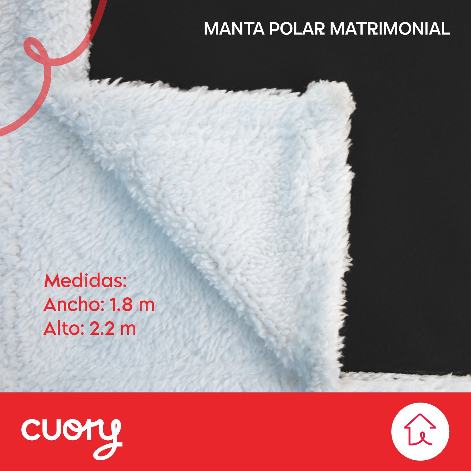 Foto 3 pulgar | Cobija Polar Matrimonial Frazada Suave Calientita Con Sherpa Negro
