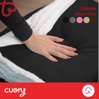 Foto 4 | Cobija Polar Matrimonial Frazada Suave Calientita Con Sherpa Negro