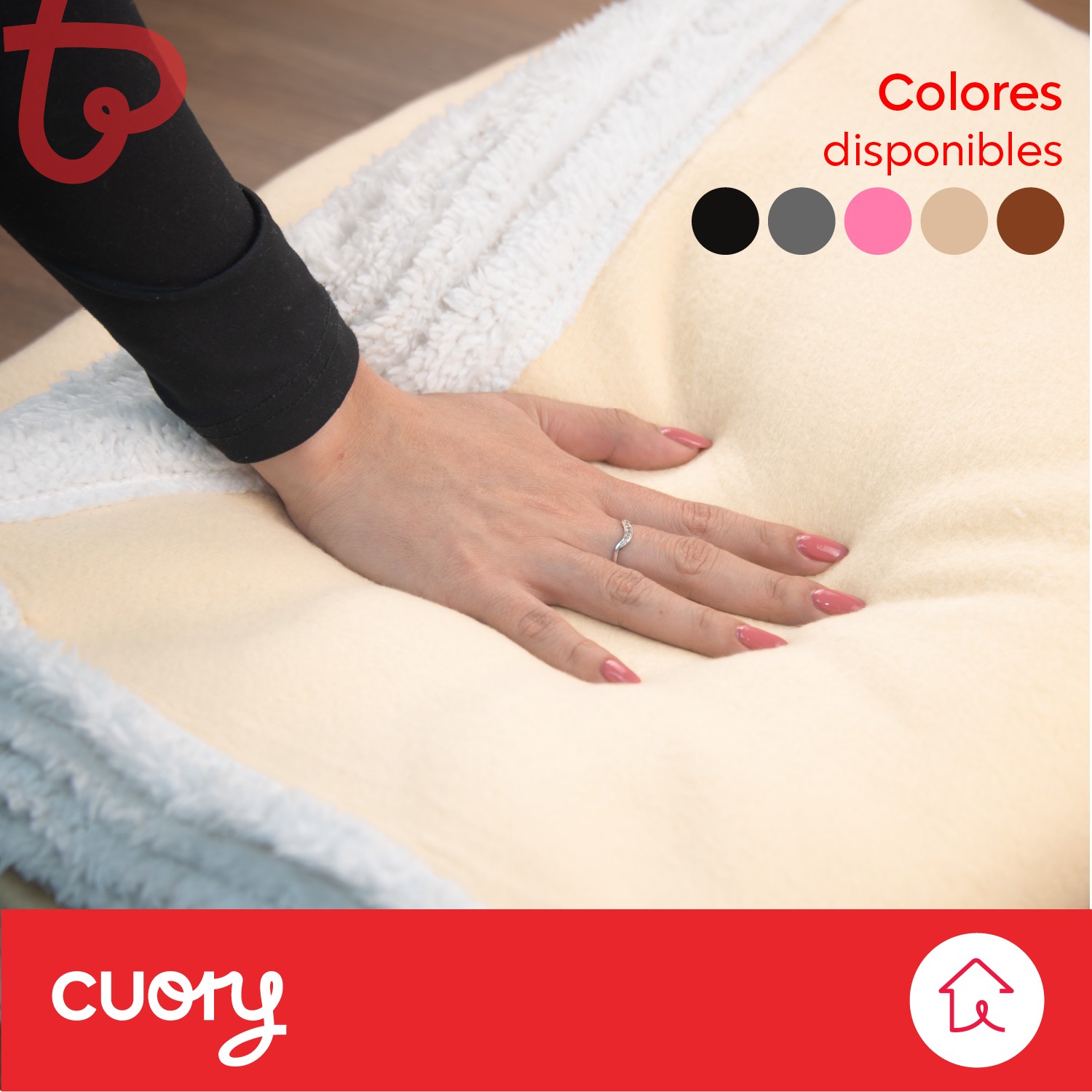 Foto 5 pulgar | Cobija Polar Individual Frazada Suave Calientita Con Sherpa Beige