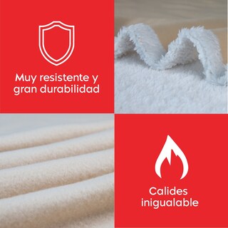 Foto 5 | Cobija Polar Individual Frazada Suave Calientita Con Sherpa Beige