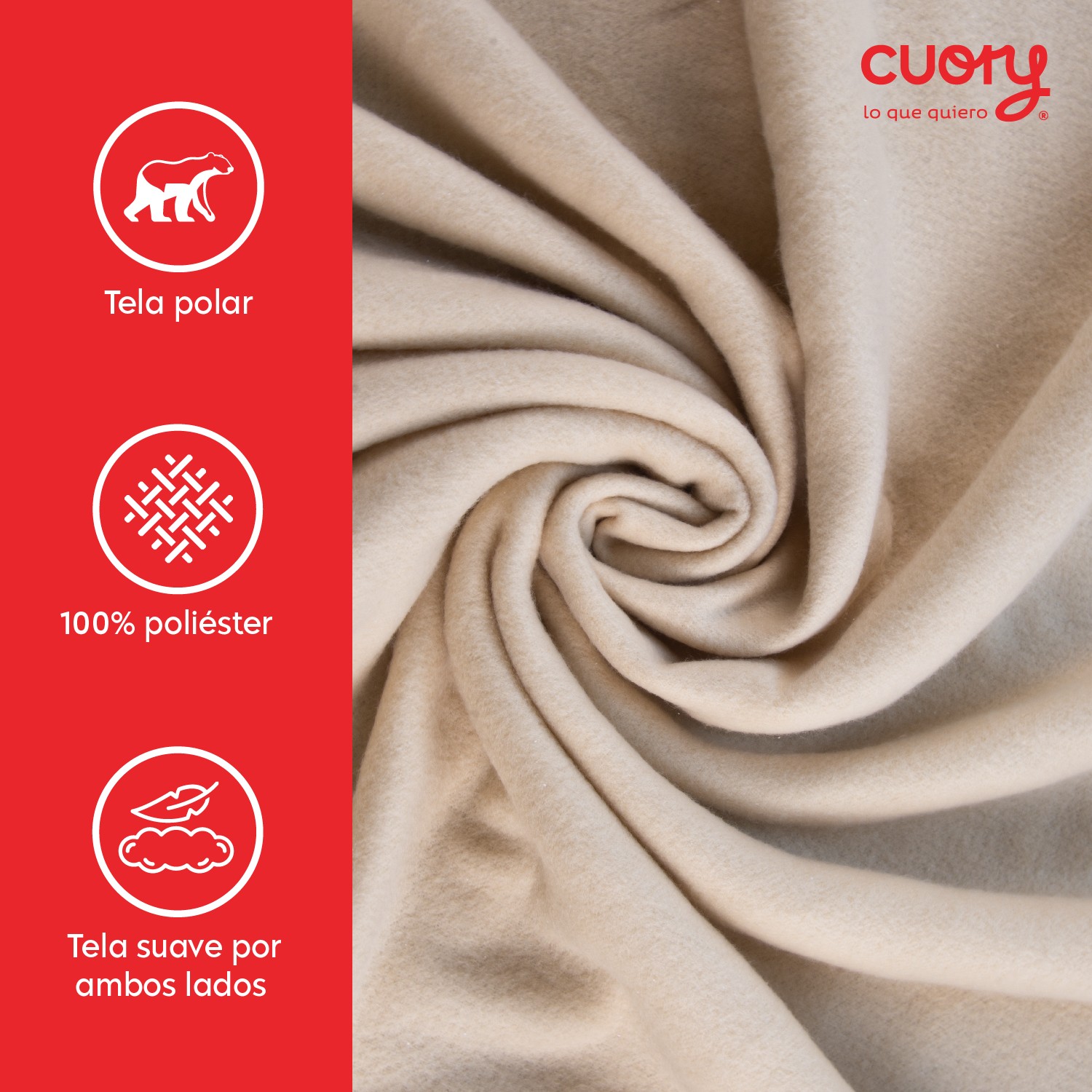Foto 4 pulgar | Cobija Polar Matrimonial Frazada Suave Calientita Con Sherpa Beige