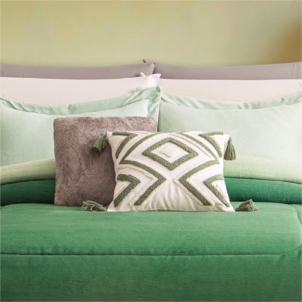 Foto 3 | Cobertor Pachicalientito Verde King Size Xl/qs Concord