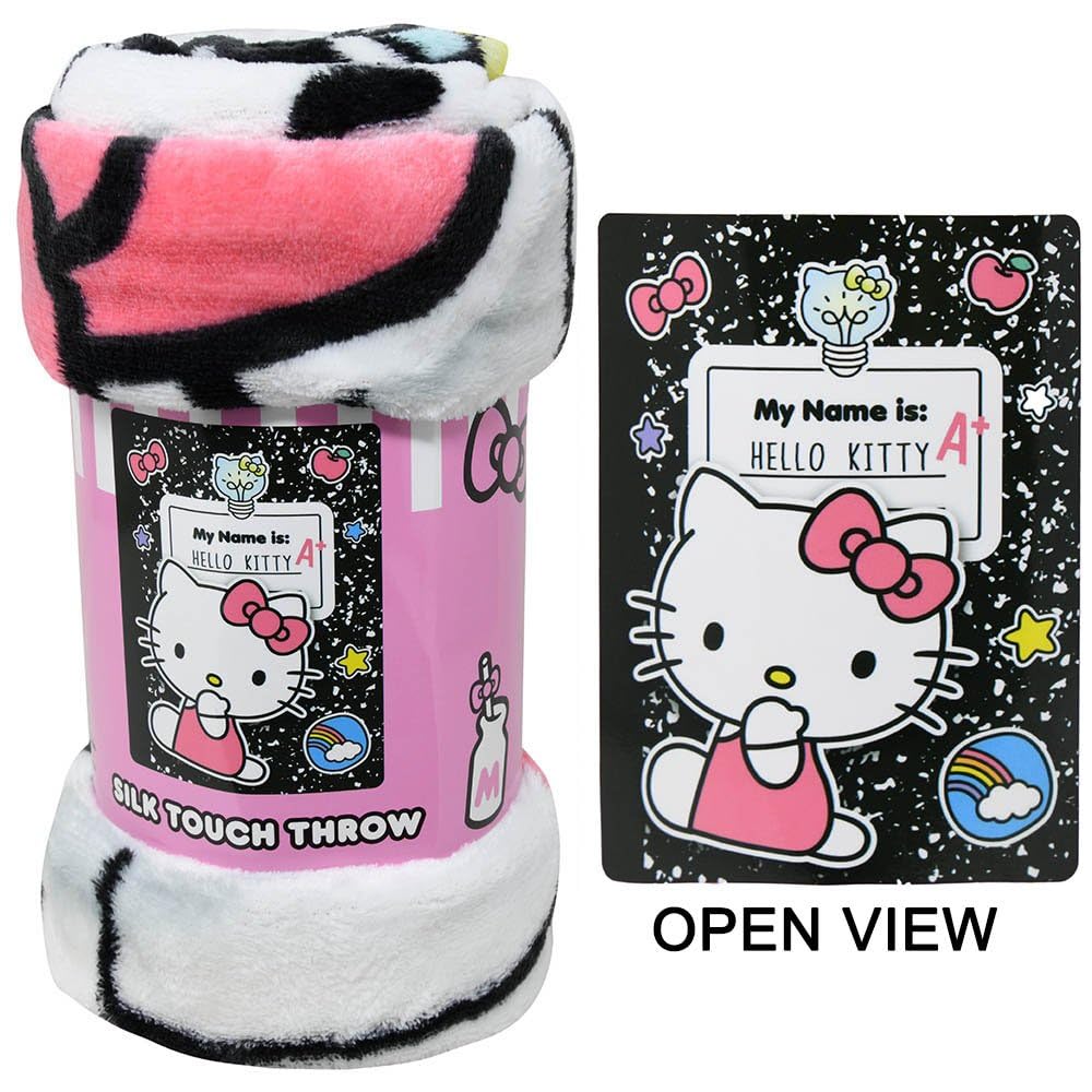Foto 3 pulgar | Manta Para Cuaderno Northwest Hello Kitty, Color Negro, 100% Poliéster, 40 X 60 Cm - Venta Internacional.