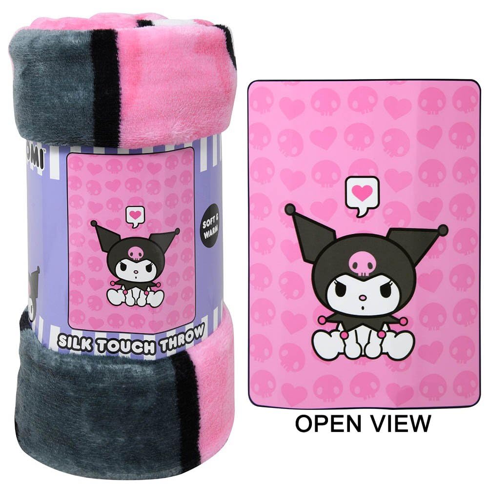 Foto 3 pulgar | Manta Northwest Hello Kitty Kuromi Silk 100% Poliéster - Venta Internacional.
