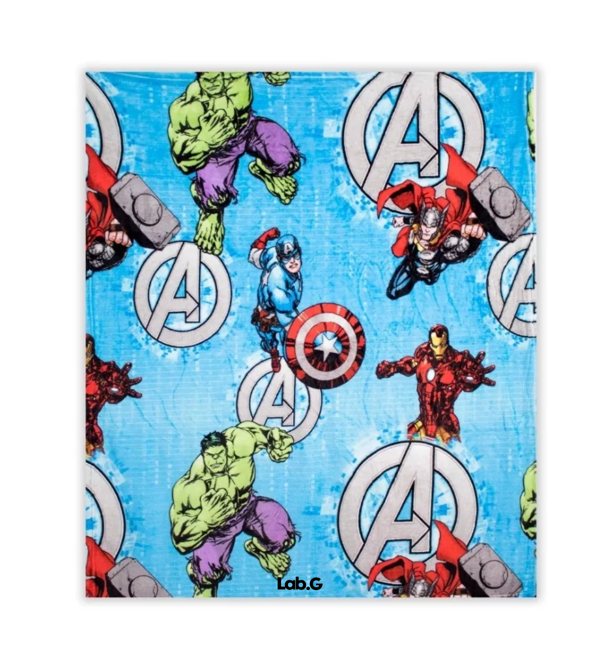 Frazada Infantil Avengers Lab.g Extra Suave 127x152cm Multicolor