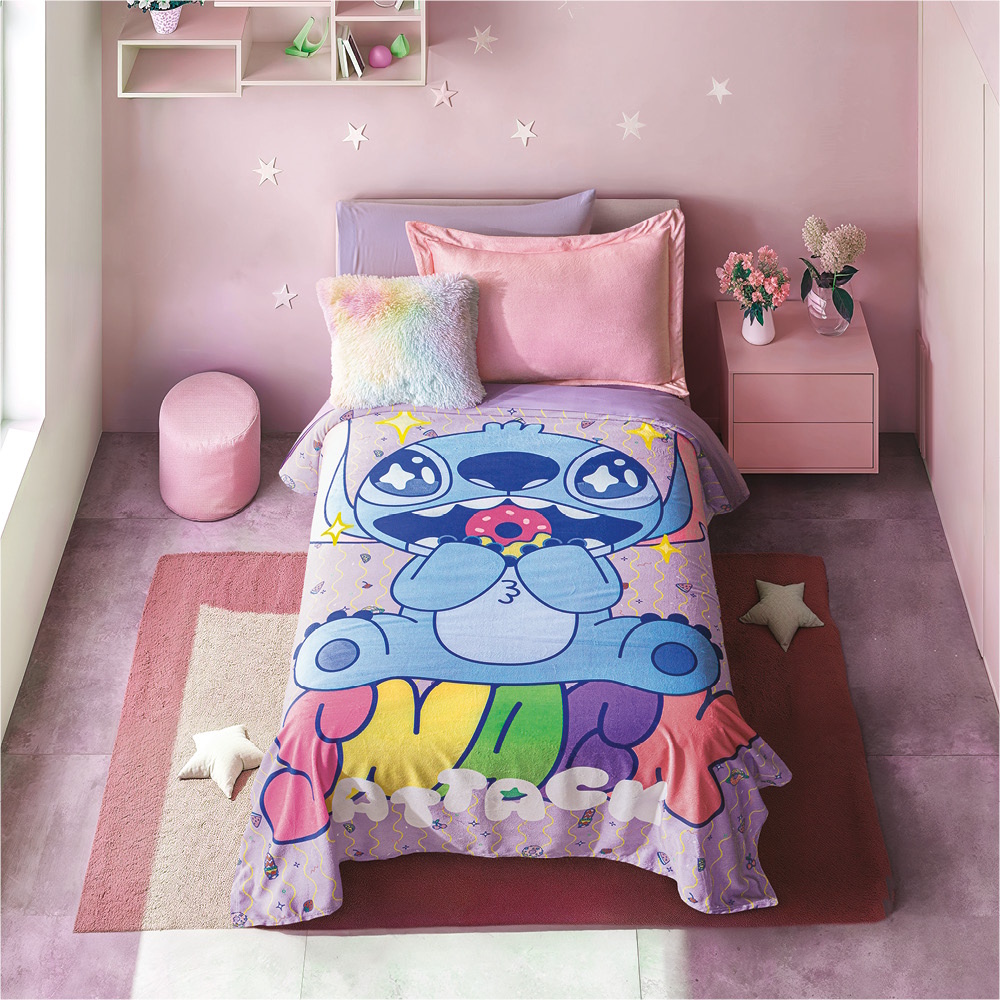 Foto 2 | Cobertor Ultrasuave Stich Cute Individual Concord
