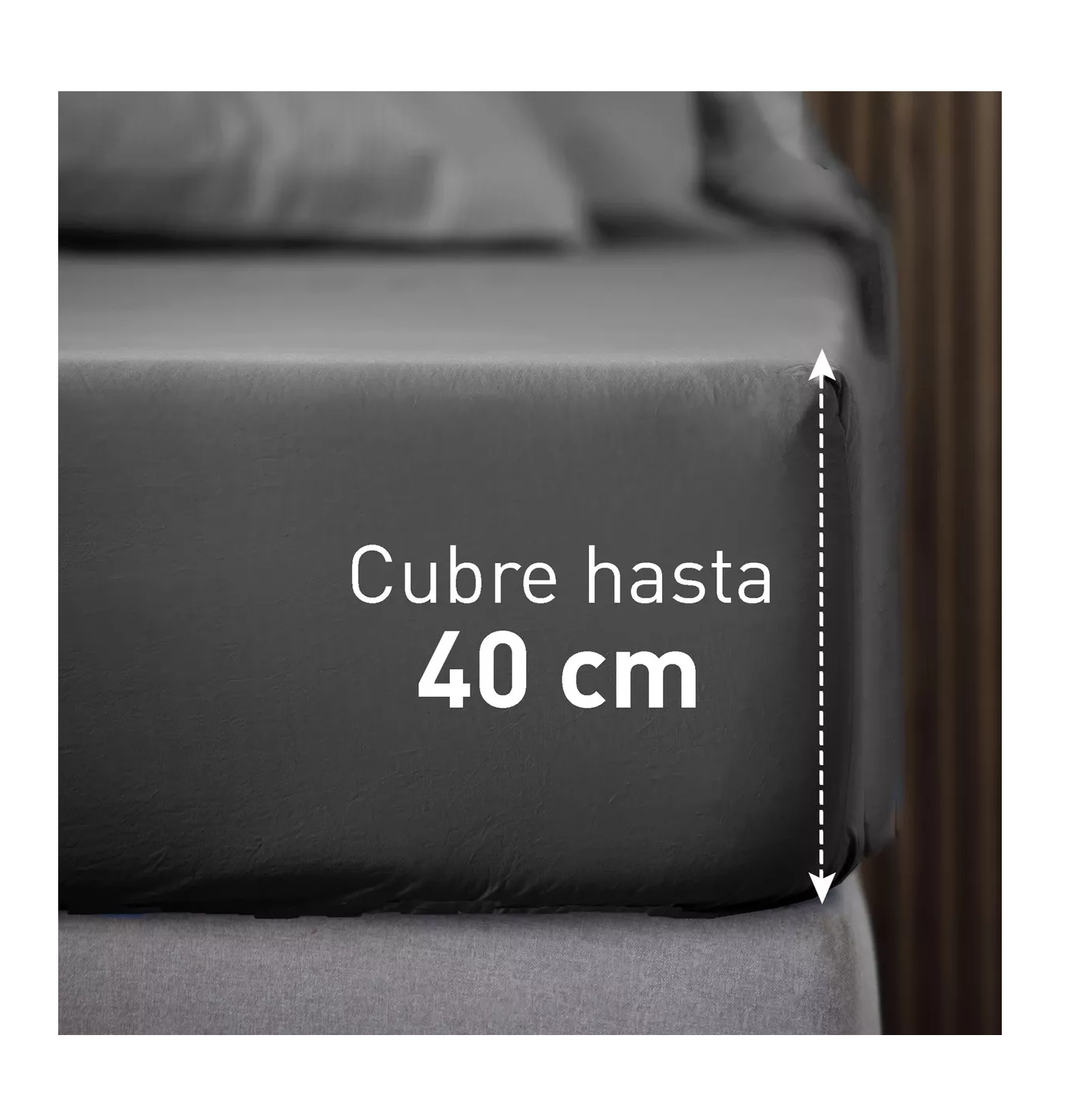 Foto 4 | Juego De Sabanas Individuales 100% Poliéster Microfibra 3 Pz Color Gris Obscuro