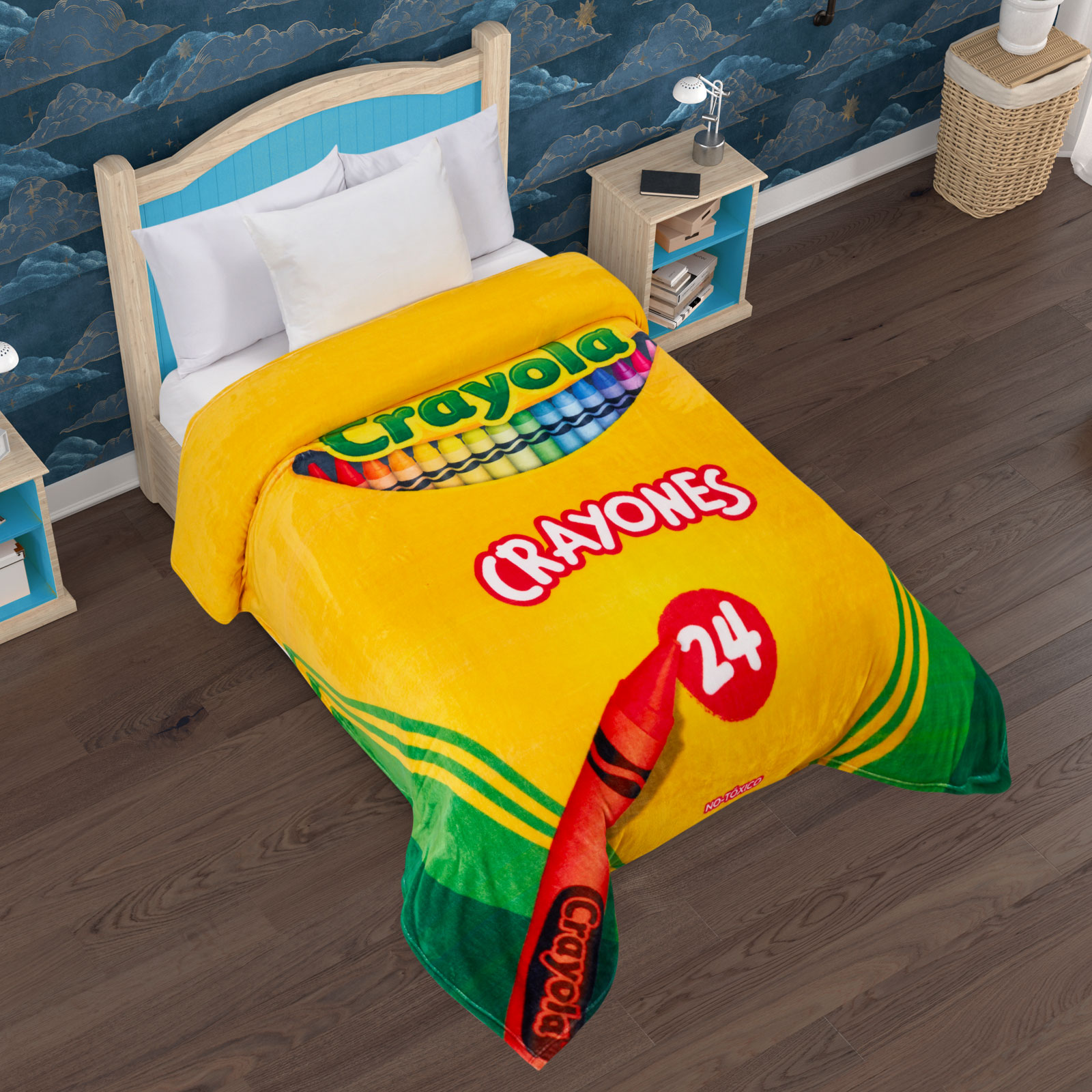 Foto 5 pulgar | Cobertor Serenity Matrimonial Crayola Pack