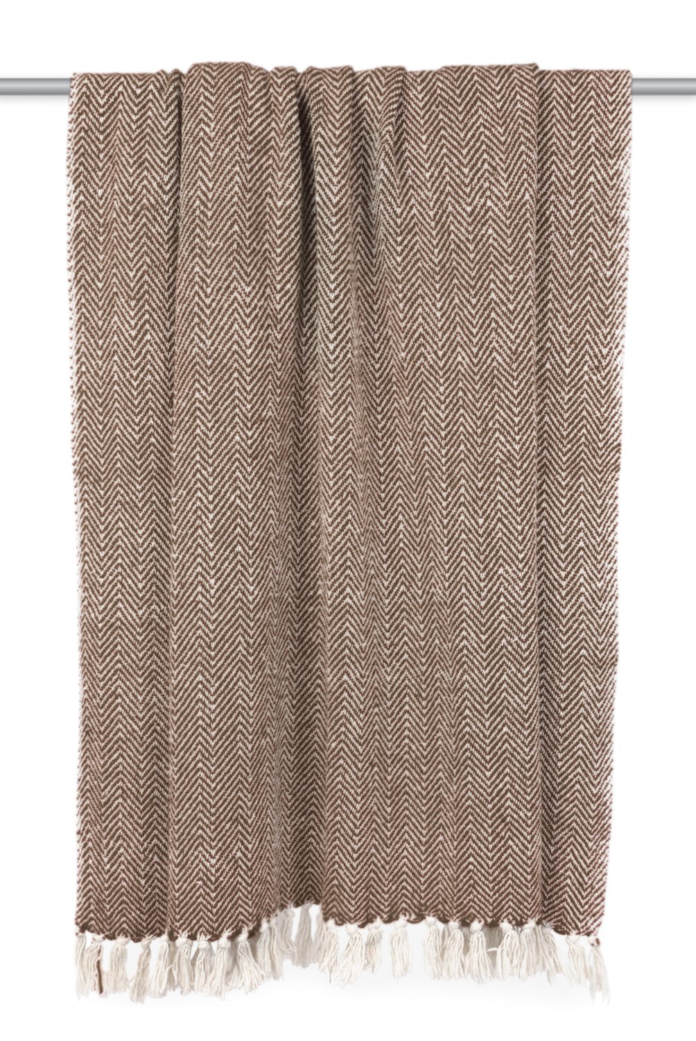 Foto 4 pulgar | Manta Dii Chevron De Algodón Tejida A Mano, 50 X 60 Cm, Dark Bro - Venta Internacional.