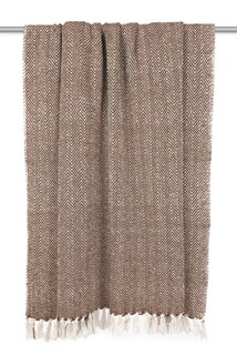 Foto 3 | Manta Dii Chevron De Algodón Tejida A Mano, 50 X 60 Cm, Dark Bro - Venta Internacional.